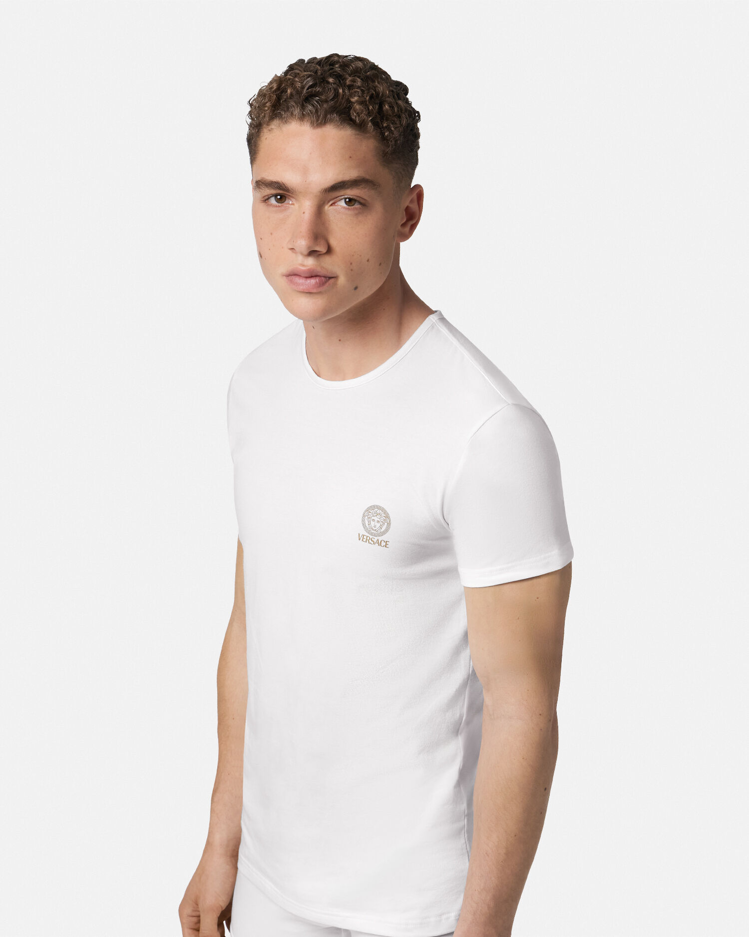 【関税込】◆VERSACE◆メドゥーサ アンダー Tシャツ ２枚セット VERSACE ヴェルサーチ Tシャツ 2枚セット ベルサーチ 半袖 丸首