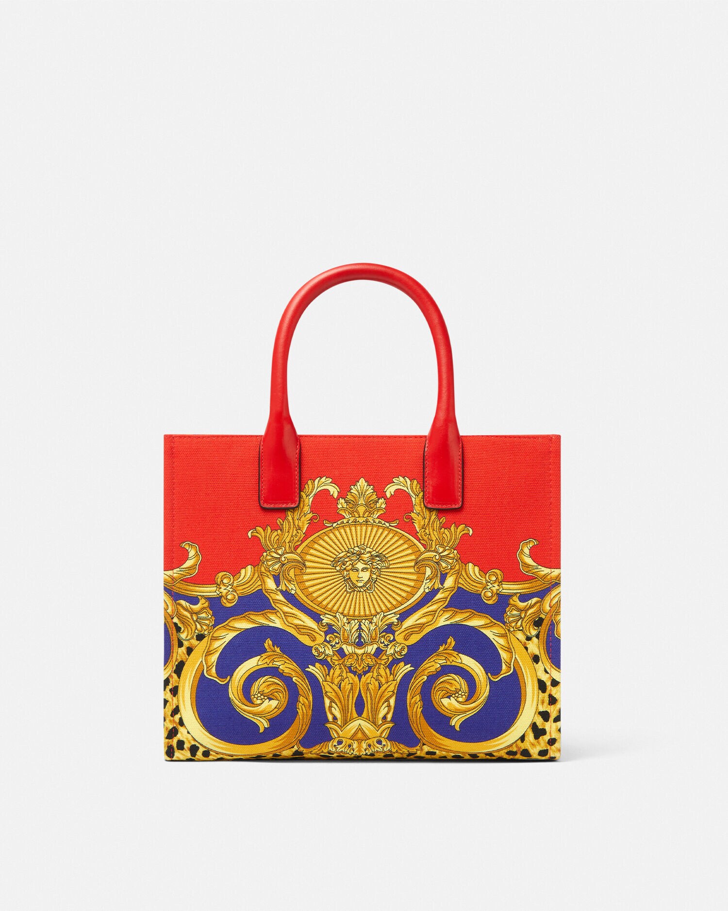 スモール トート バッグ チーター バロッコ ラ メドゥーサ レッド
