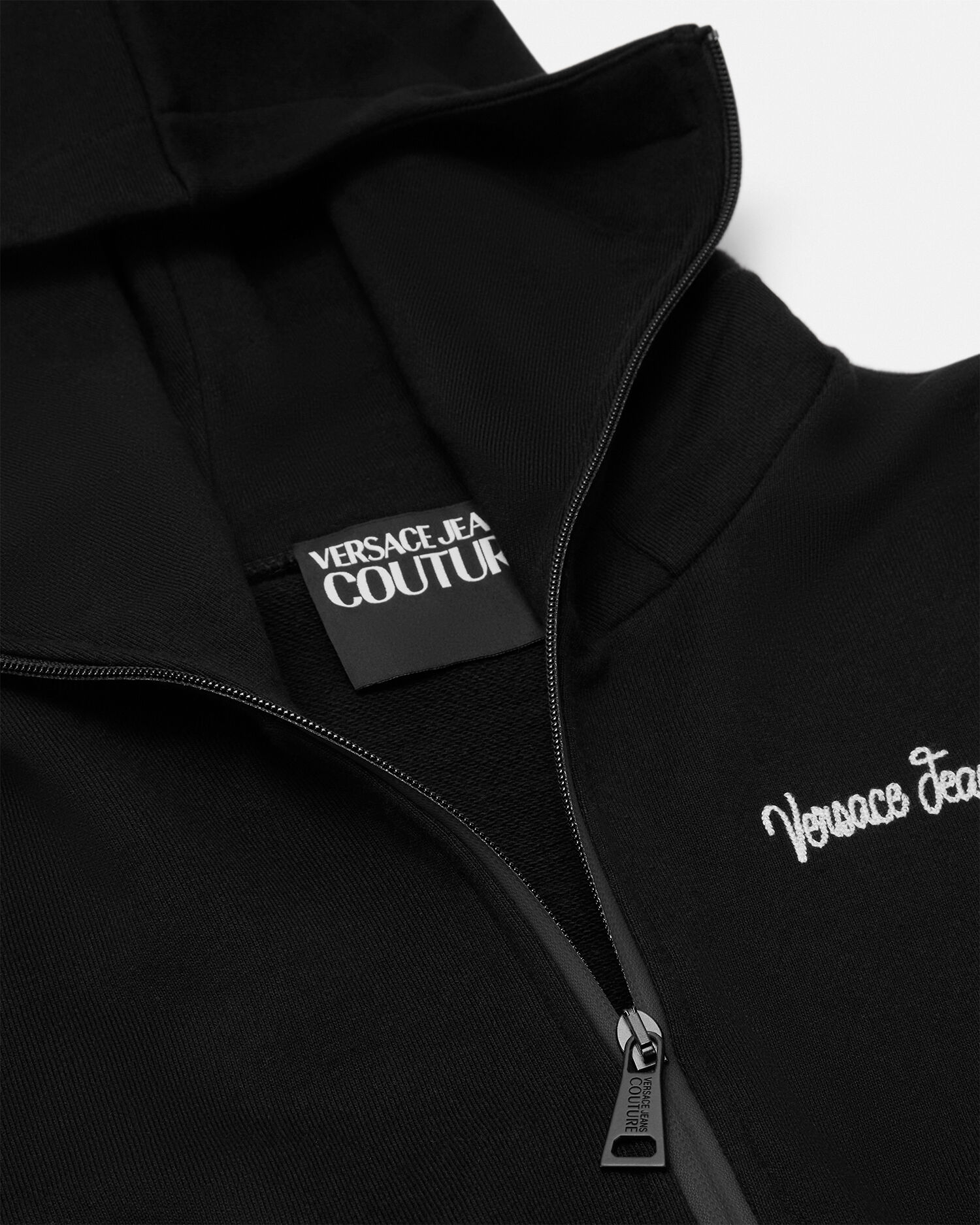 刺繍入り ロゴ クロップ ジッパー フーディ | VERSACE JP