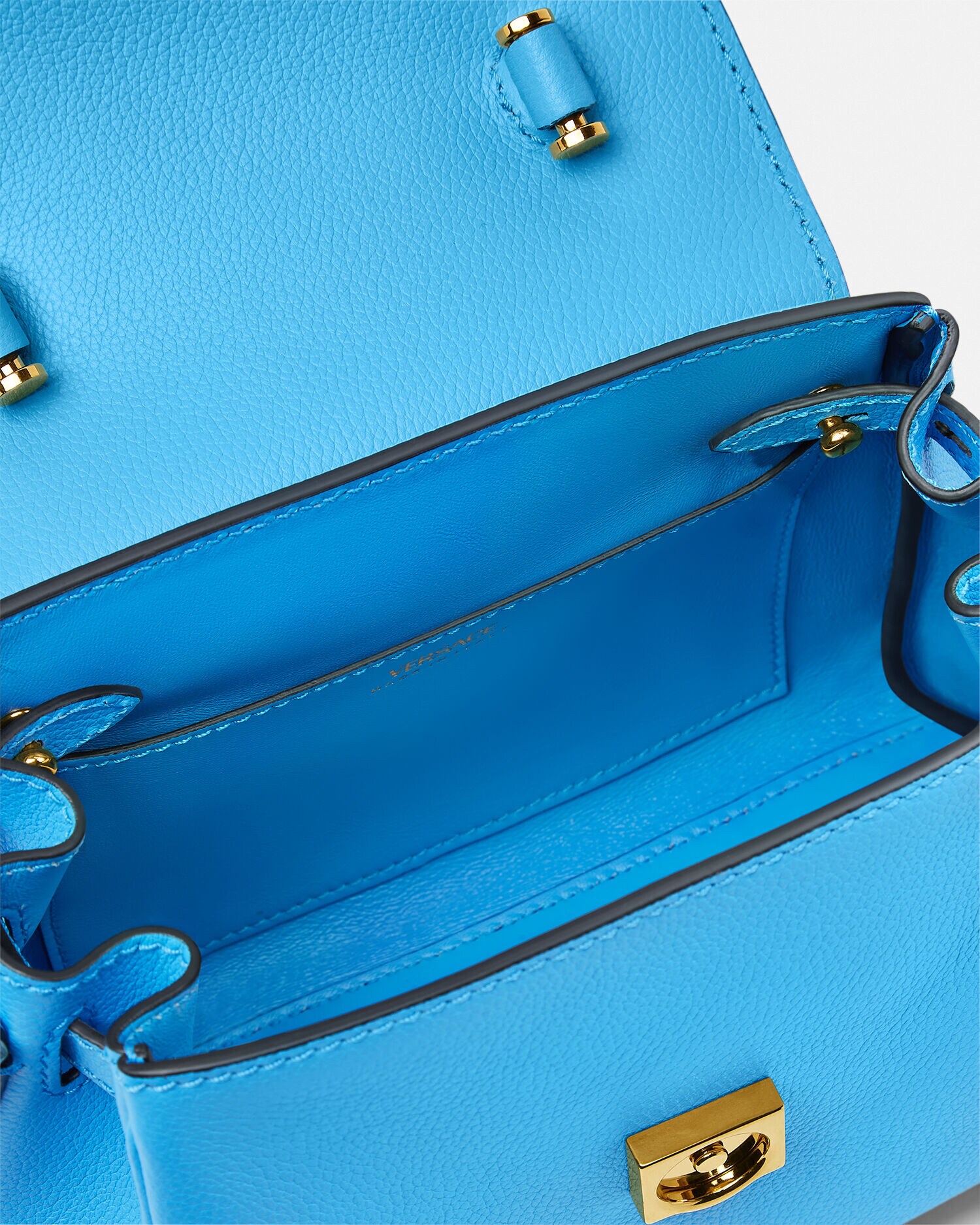 ラ メドゥーサ スモール レザー トップハンドル | VERSACE JP