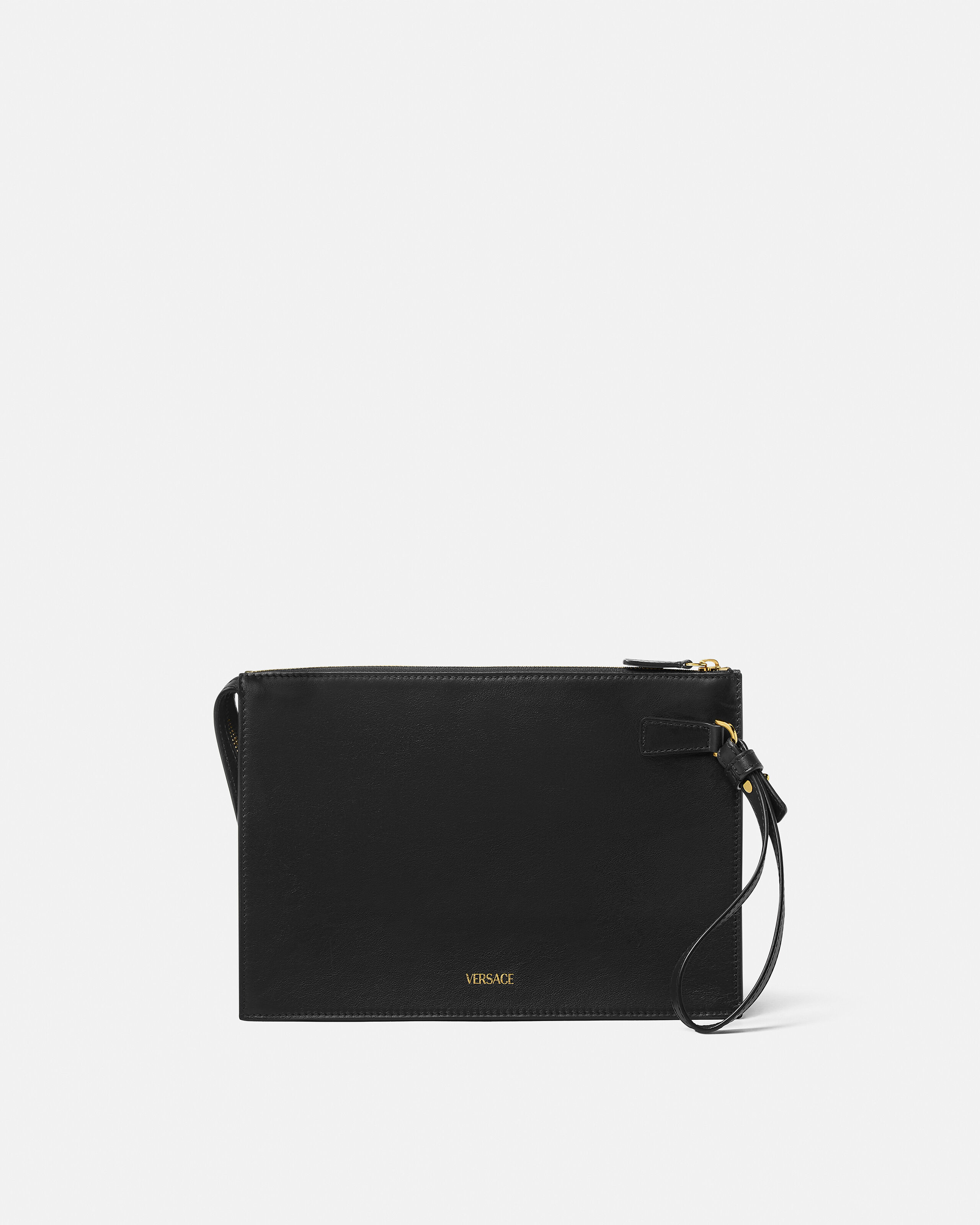 美品 GIANNI VERSACE レザー ポーチ メデューサ ラ メドゥーサ レザー ポーチ | VERSACE JP