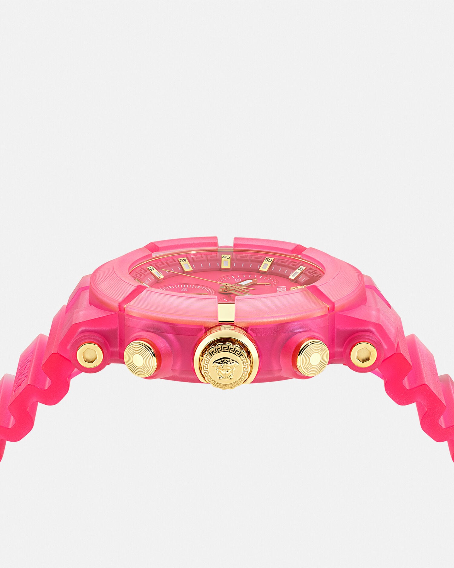 ウォッチ ヴェルサーチェ レアル アクティブ クロノ ピンク | VERSACE JP