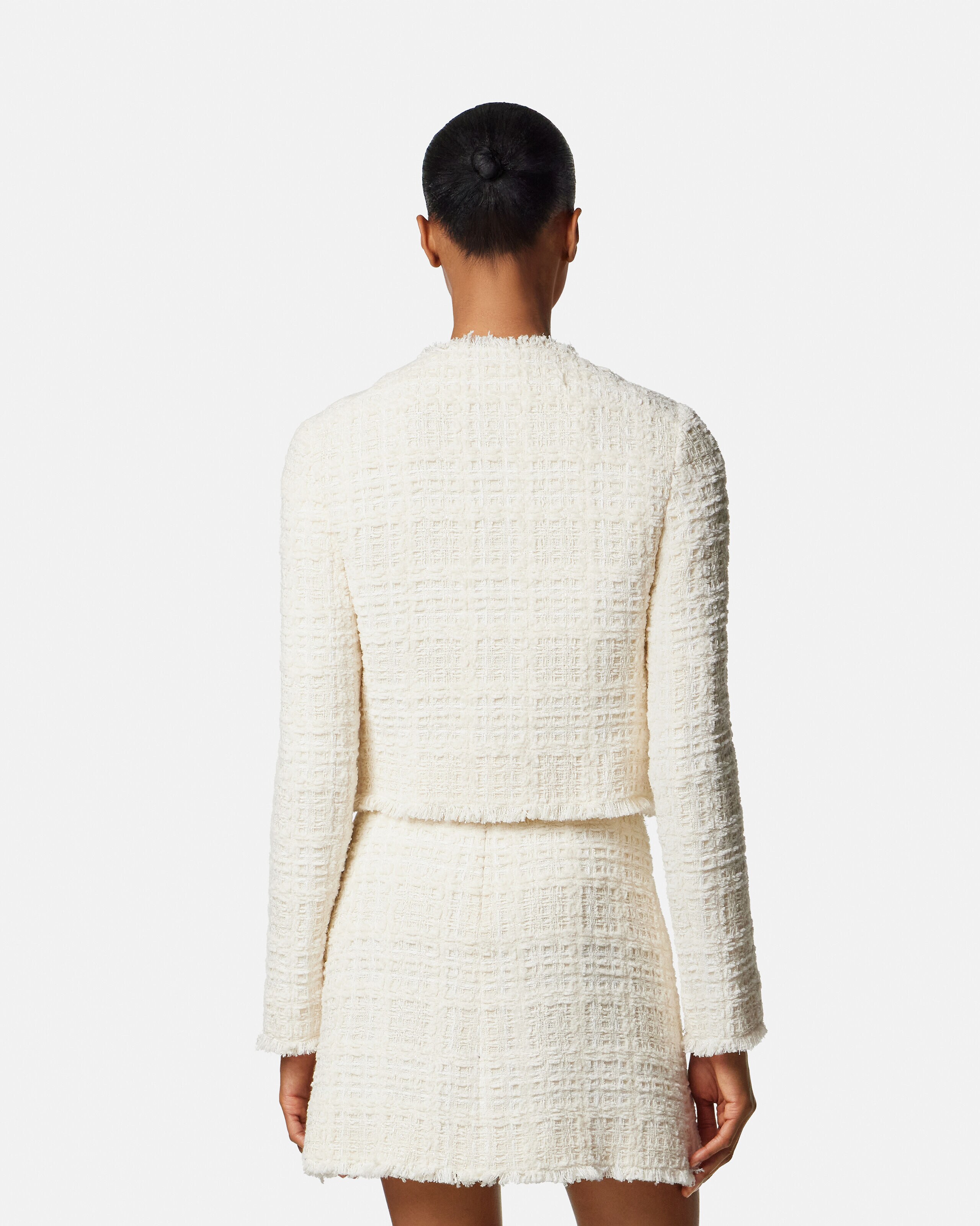 ツイード コットン ジッパー ジャケット | VERSACE JP