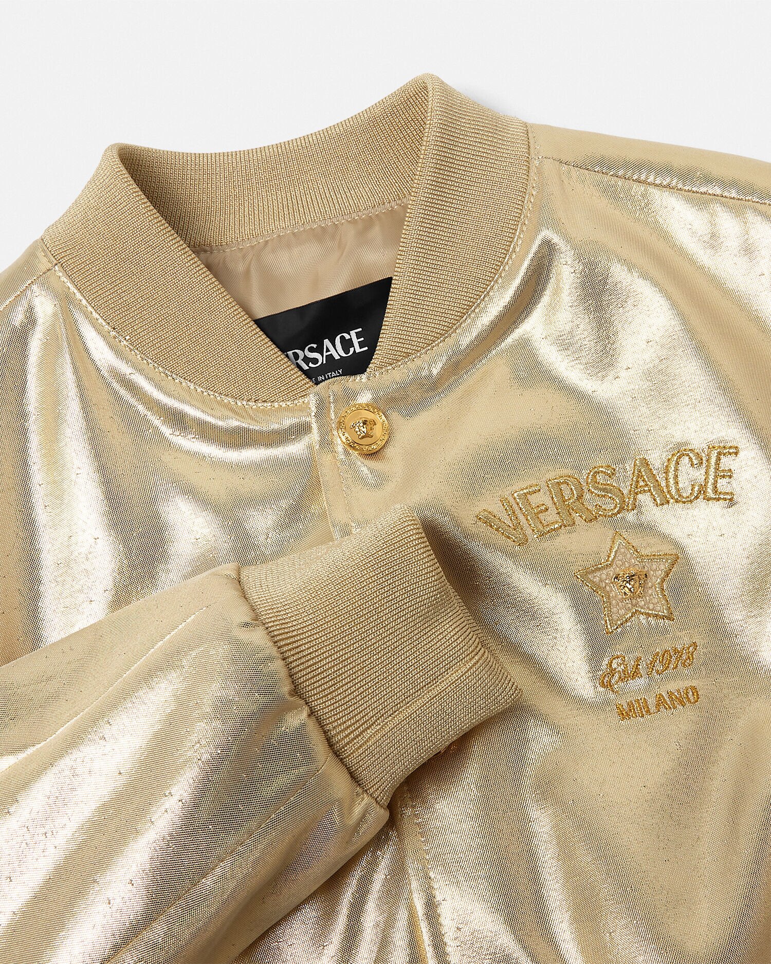 メドゥーサ ミラノ キッズ ボンバー ジャケット ゴールド | VERSACE JP