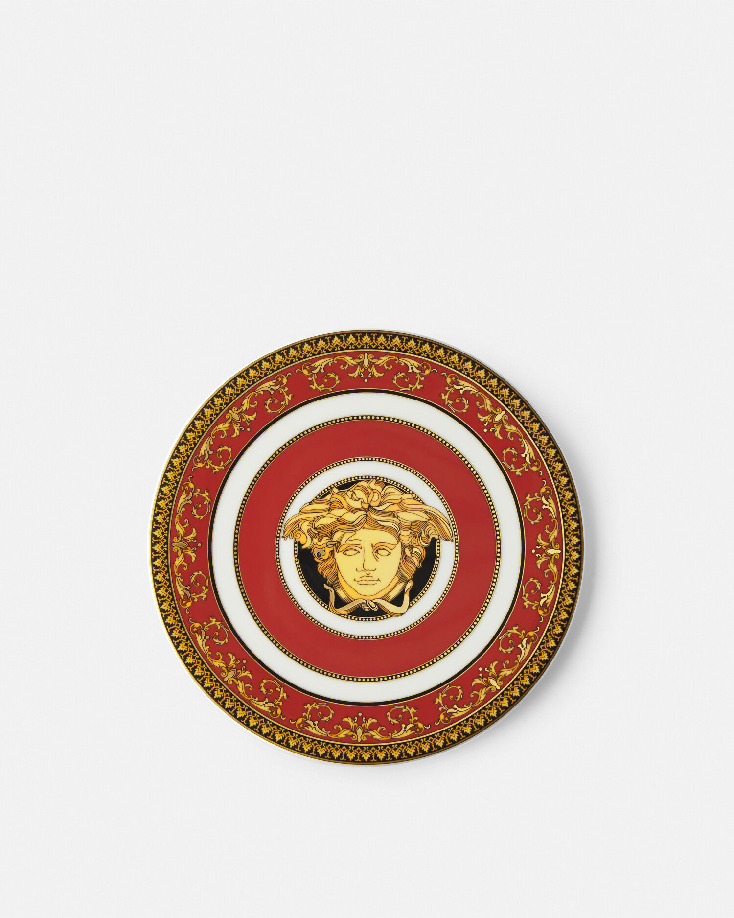 メドゥーサ レッド ボウル 蓋 19 cm プリント | VERSACE JP