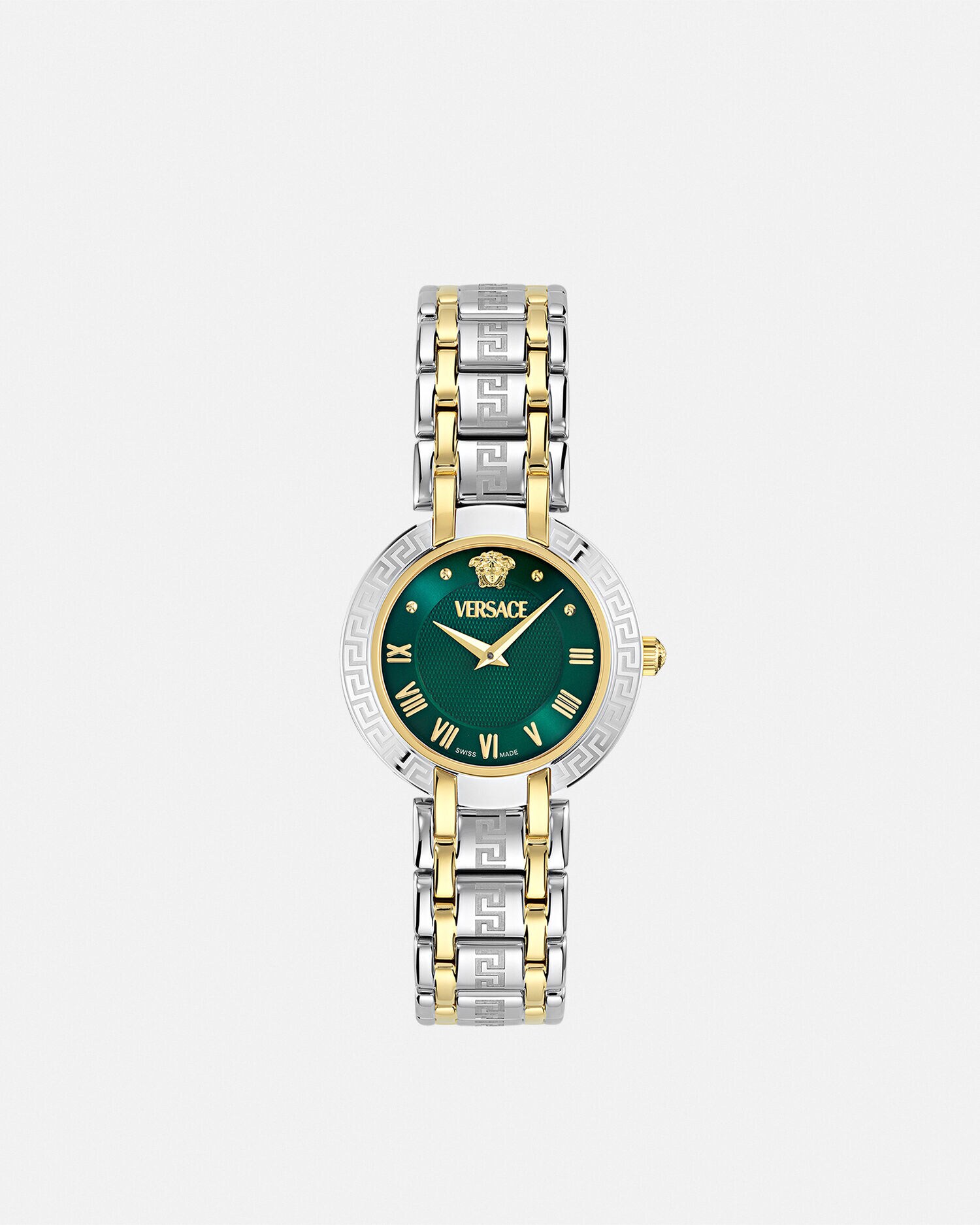 ヴェルサーチェ アンタリア ウォッチ シルバー,グリーン | VERSACE JP