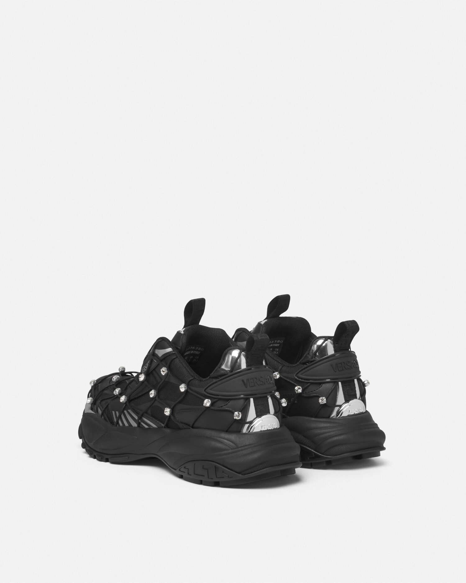 mmm ヴェルサーチェ マーキュリー M_VS_02 装飾付き スニーカー ブラック