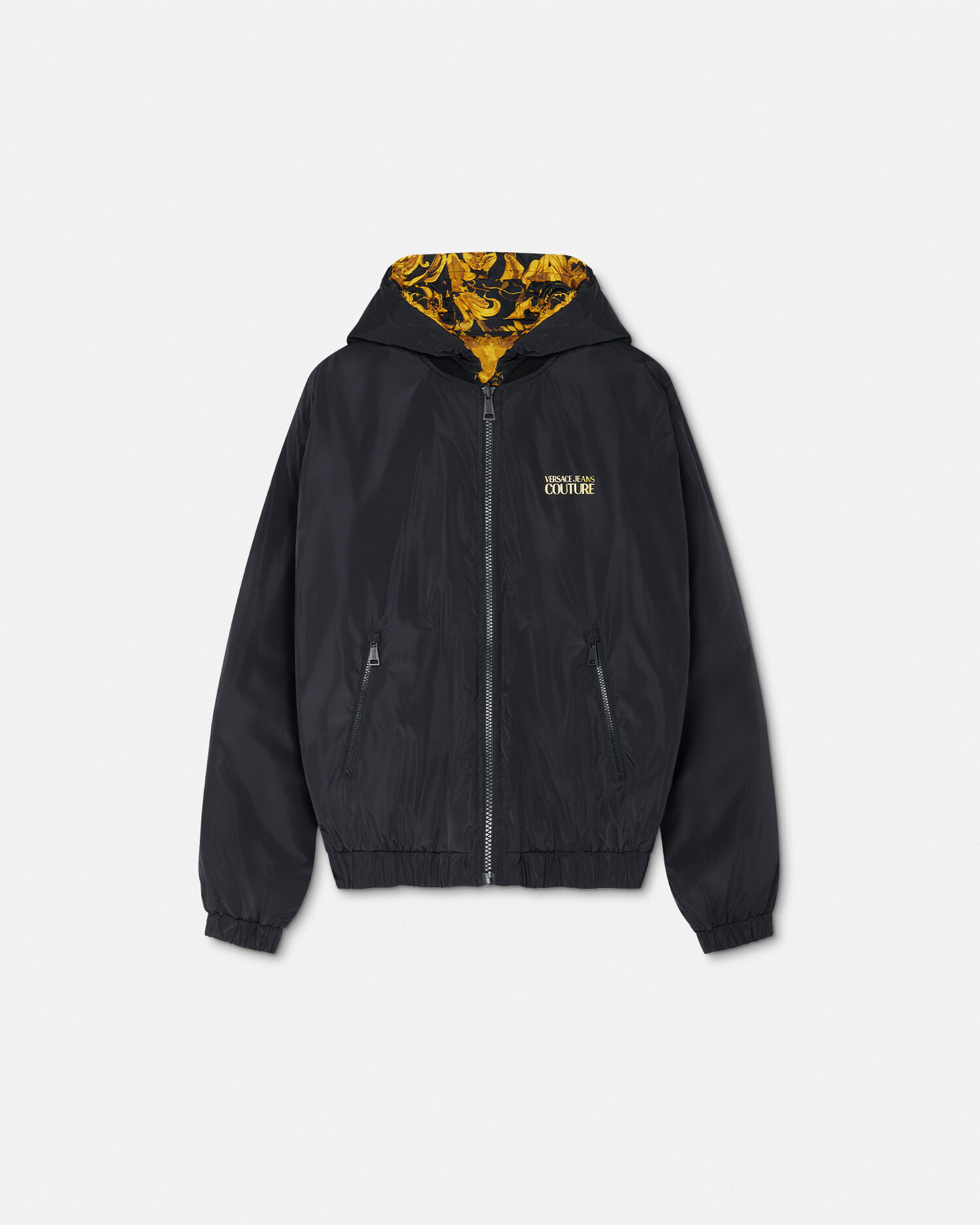 「関税・送料込み」VERSACE JEANS COUTURE パファージャケット リバーシブル パファー ジャケット ポーセリン バロッコ