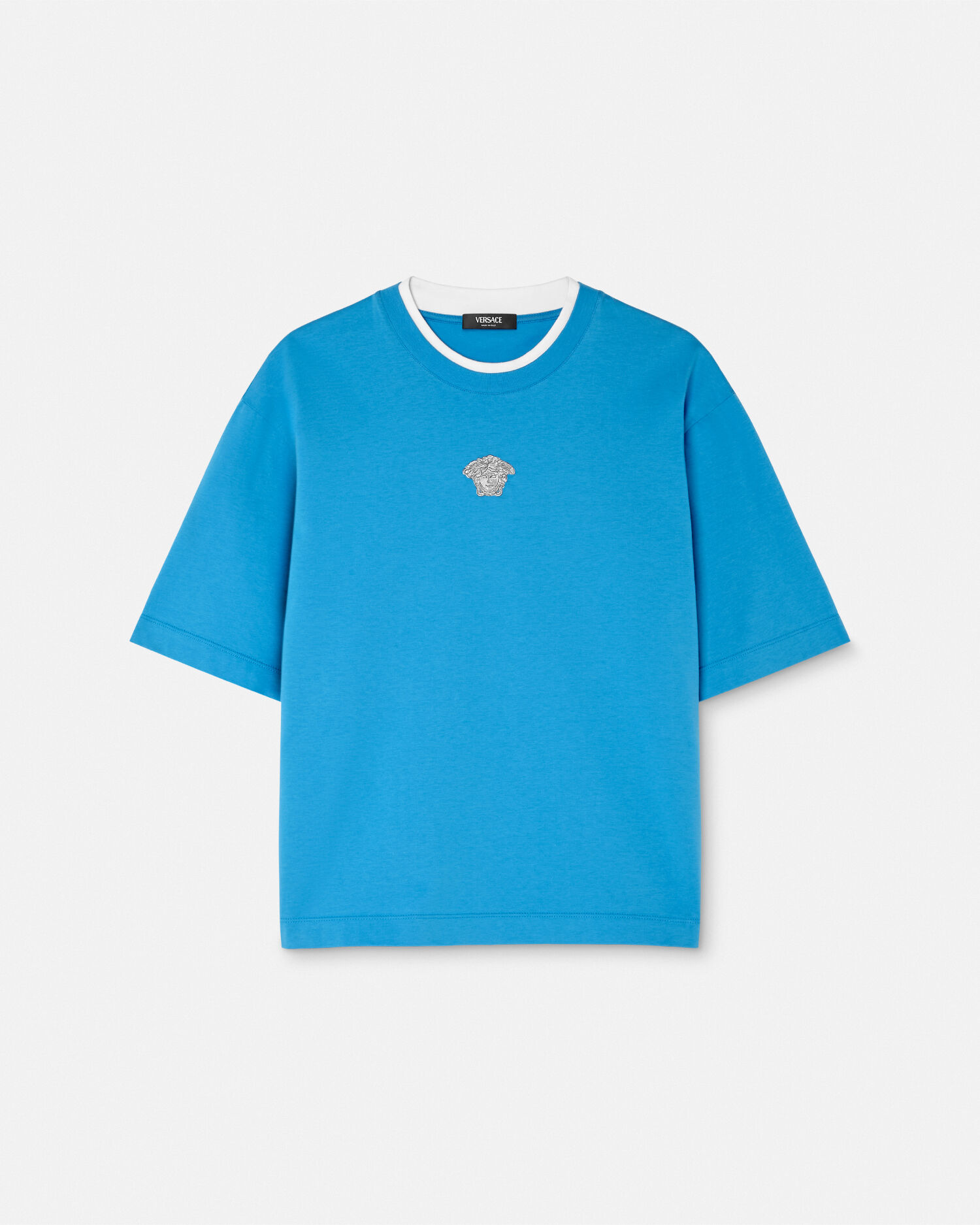 ヴェルサーチ Tシャツ 刺繍ロゴ メンズ VERSACE 半袖 1011860
