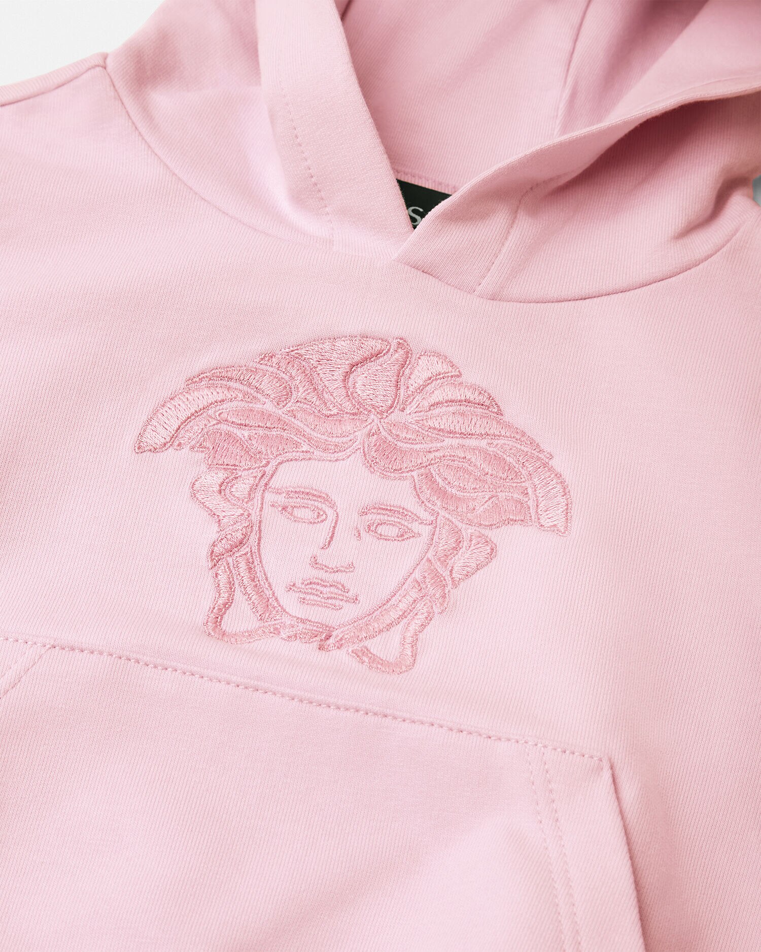 メドゥーサ 刺繍 ベビー フーディ ピンク | VERSACE JP