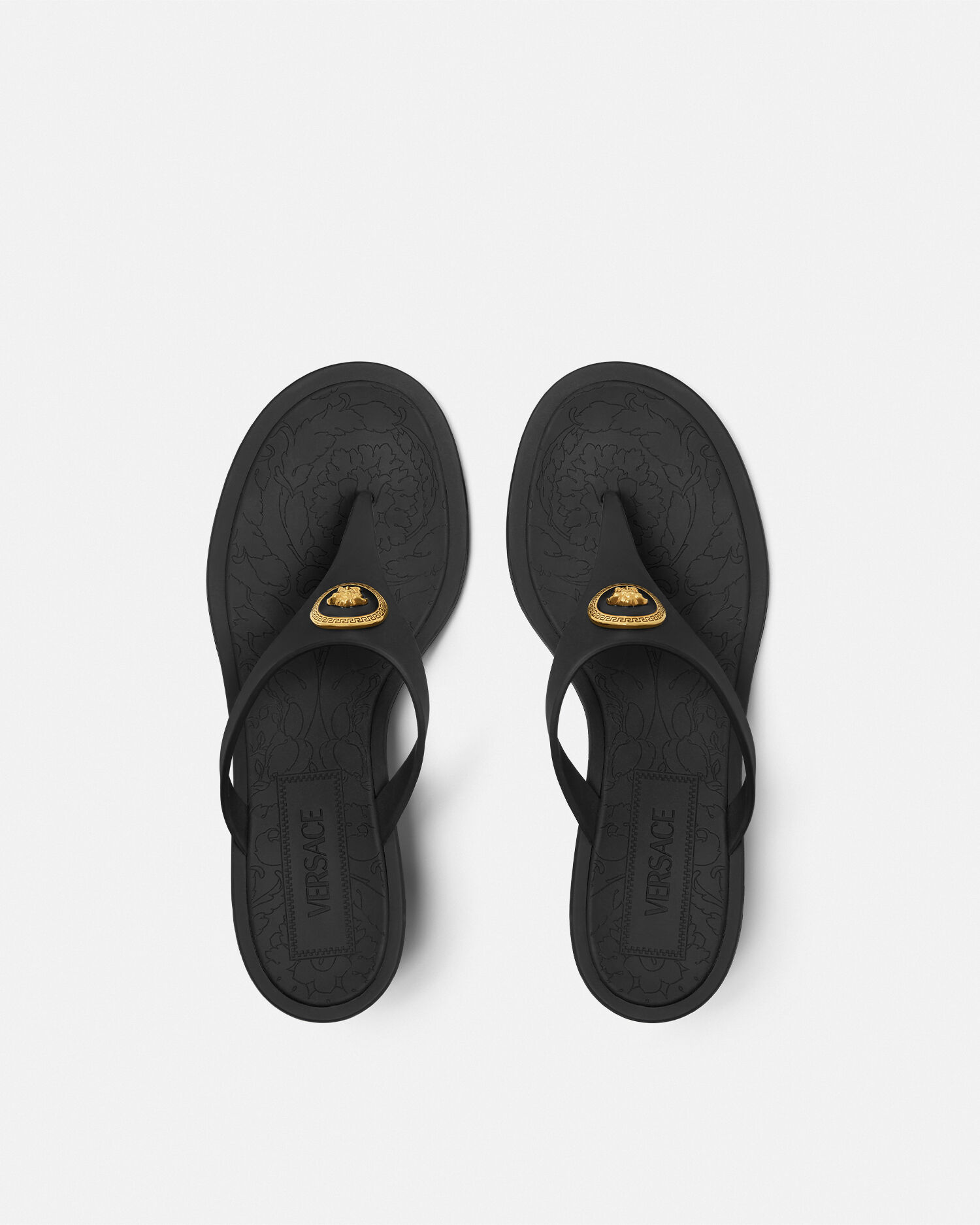 【関税込】VERSACE トングサンダル アリア ラバー トング サンダル 55 mm | VERSACE JP