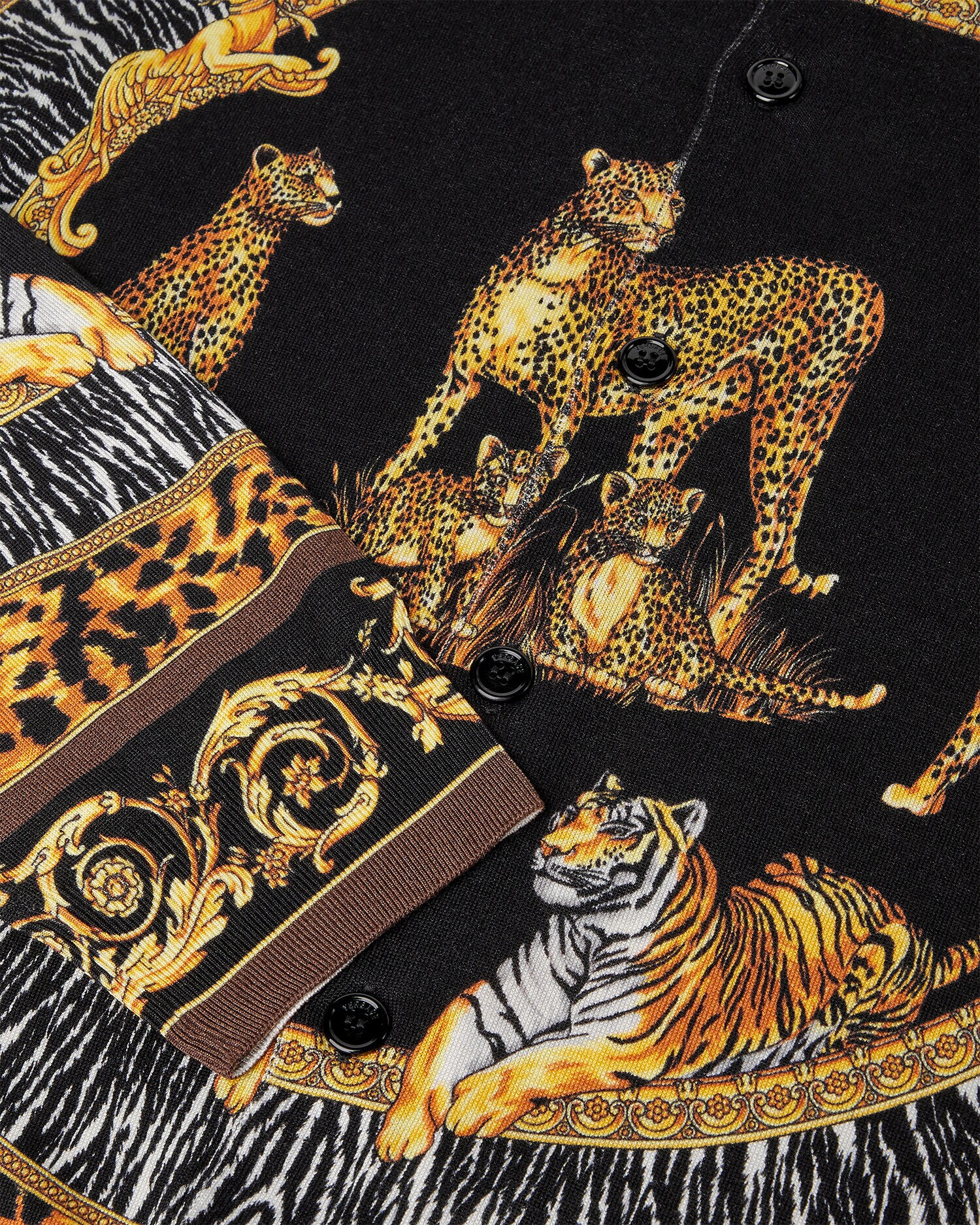 VERSACE ゴールドパターン 長袖Tシャツ 52 ヴェルサーチ ロンT