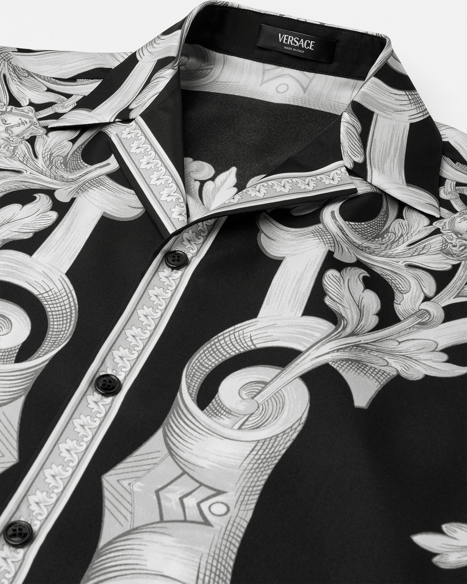 VERSACE シルクシャツ　40 シルク シャツ メドゥーサ チェーン | VERSACE JP
