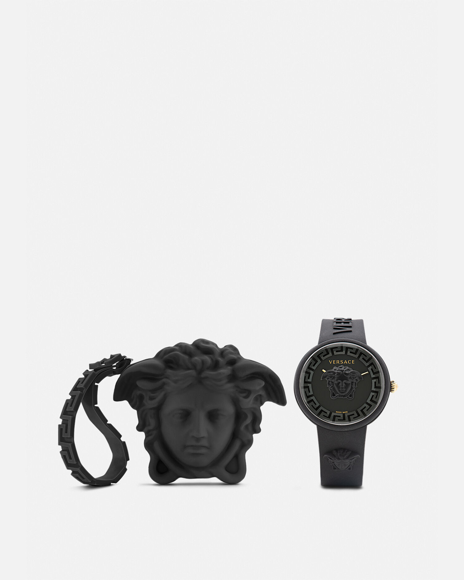 VERSACE SSENSE限定 ブラックメドゥーサアイコン リング VERSACE SSENSE限定 ブラックメドゥーサアイコン リング
