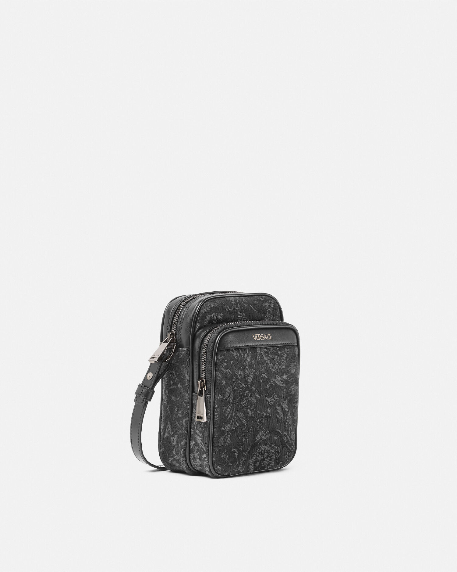 美品 ヴェルサーチ VERSACE バロッコプリント チェーン ショルダーバッグ バロッコクロスボディ バッグ ブラック,プリント | VERSACE JP