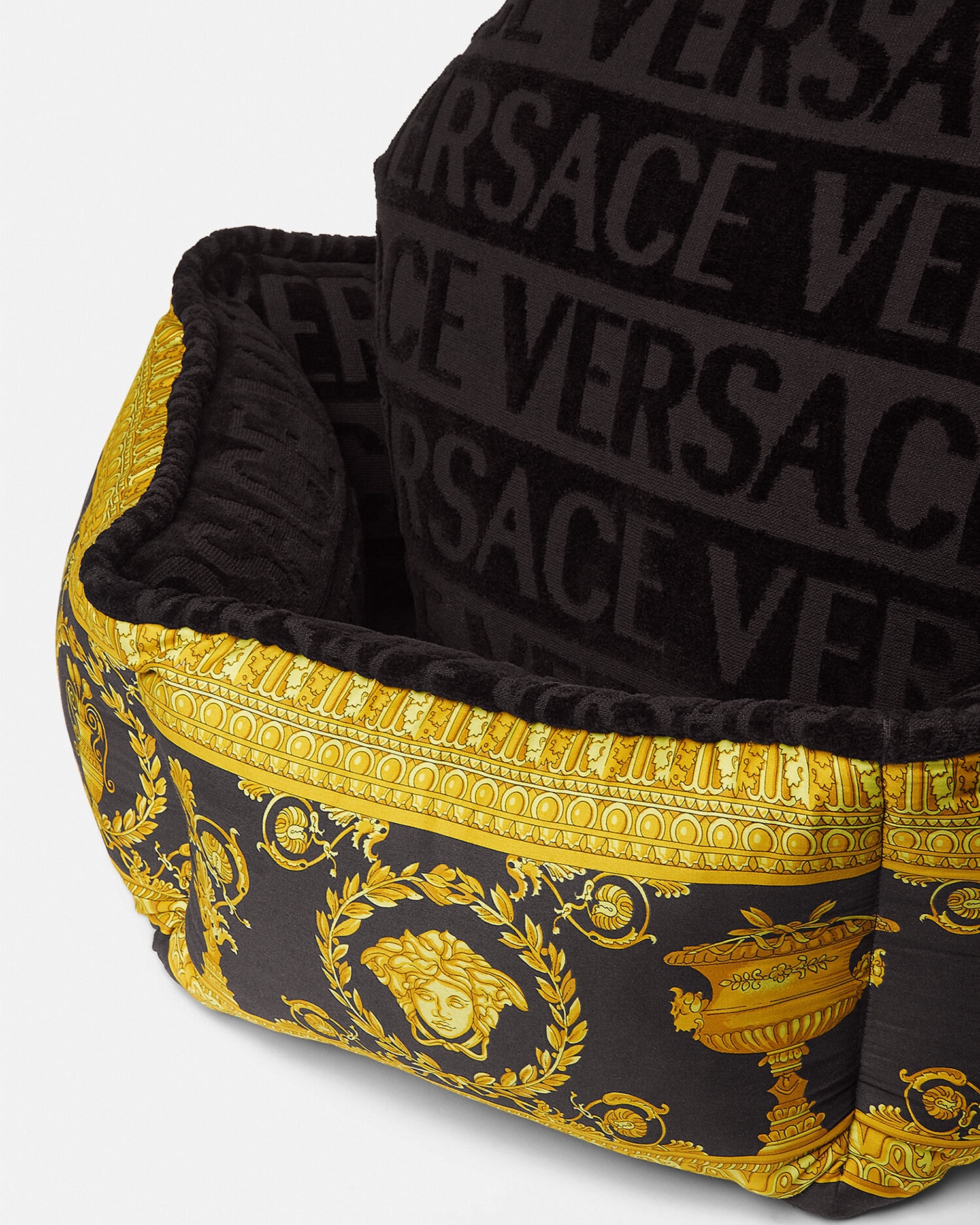 I ♡ バロック スモール ペット ベッド ブラック | VERSACE JP