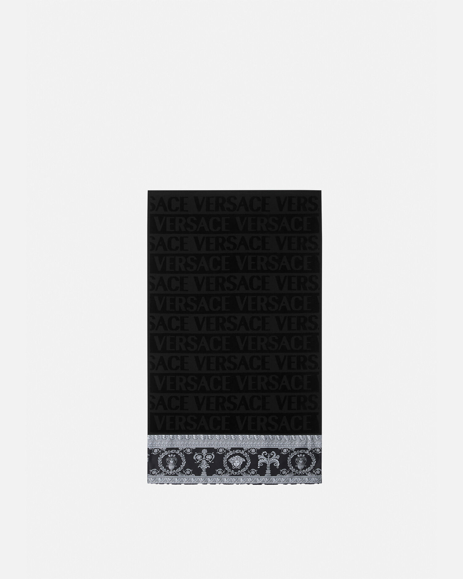 I ♡ バロック ハンド タオル ブラック | VERSACE JP