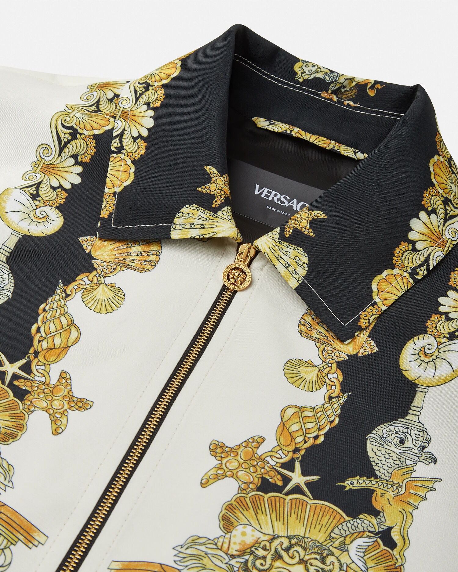 VERSACE ブルゾン（その他） アイボリー 4112524L0005 ブルゾン ジャケット コーラル シアター ホワイト,プリント