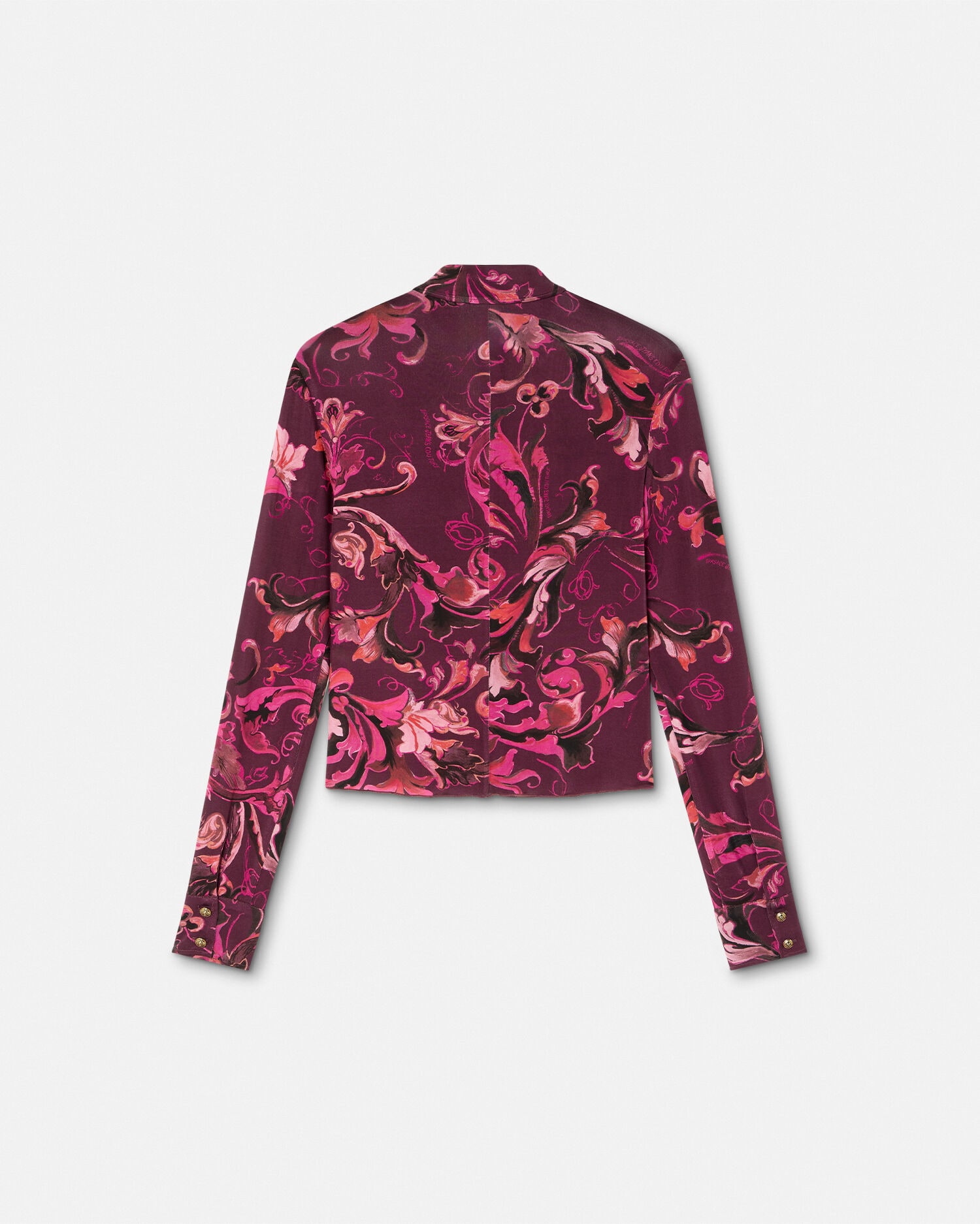 シャツ ポーセリン バロッコ バーガンディ | VERSACE JP
