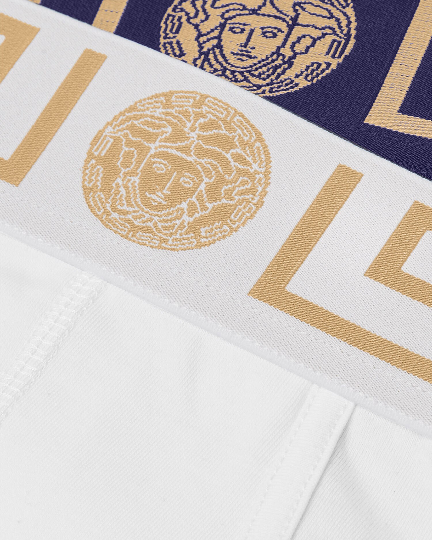 VERSACE グレカボーダーハイカットブリーフ 【関税込】 グレカ ボーダー ブリーフ | VERSACE JP
