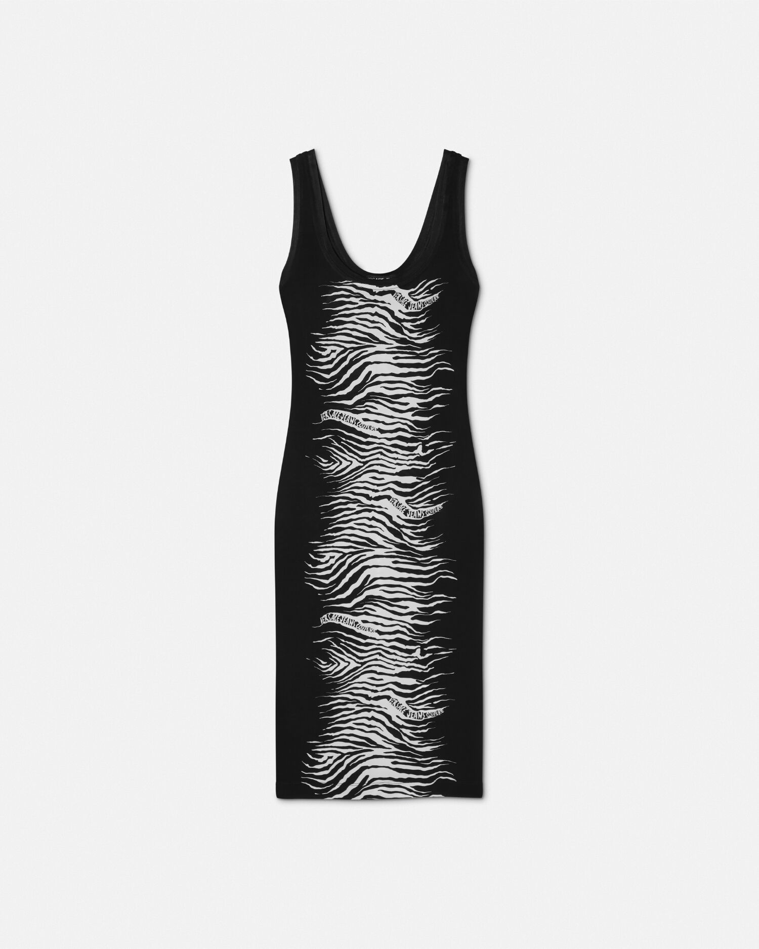 スリップ ミディ ドレス ゼブラ | VERSACE JP スリップ ミディ ドレス ゼブラ | VERSACE JP