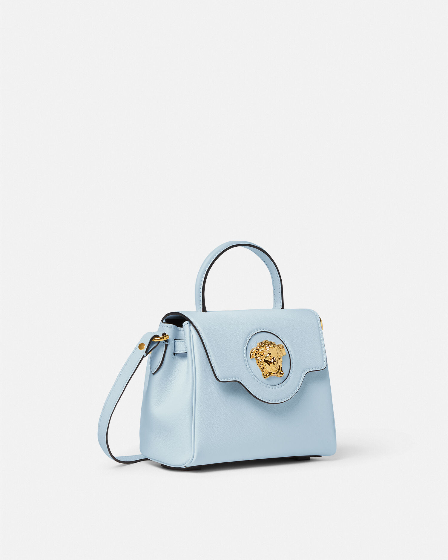 VERSACE ラ メドゥーサ スモール ハンドバッグ ブルー ラ メドゥーサ スモール ハンドバッグ ブルー | VERSACE JP