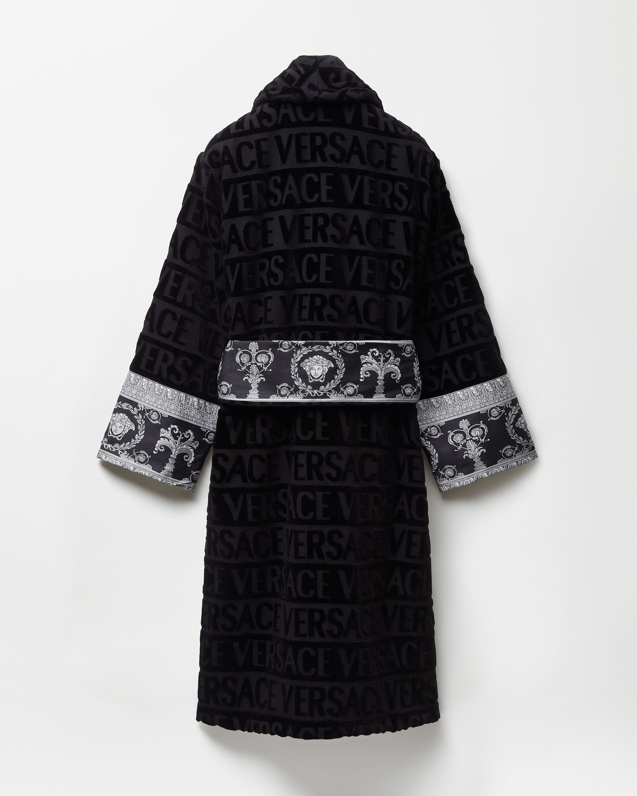 I ♡ バロック バスローブ ブラック | VERSACE JP