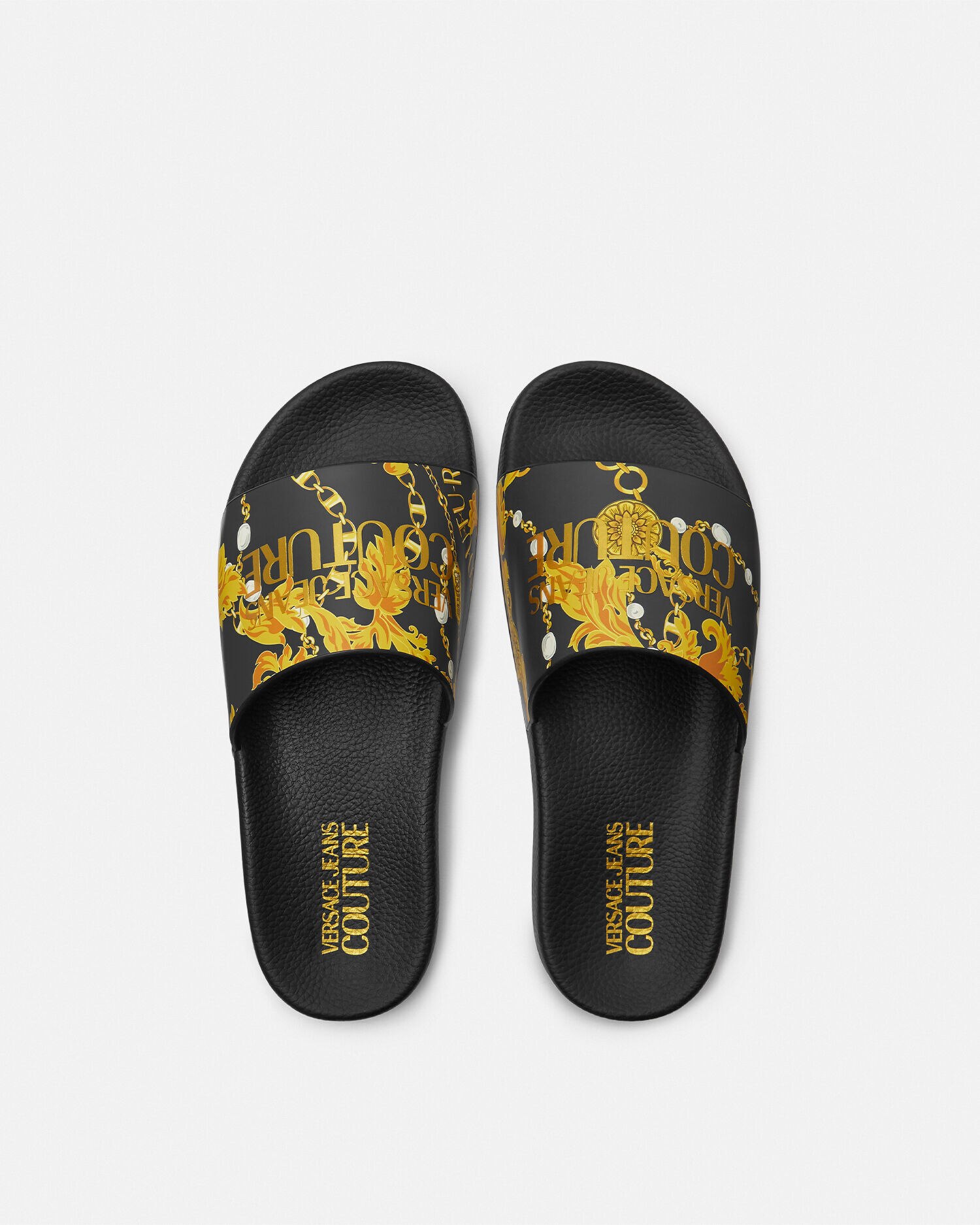 シェリー チェーン クチュール スライダーサンダル | VERSACE JP