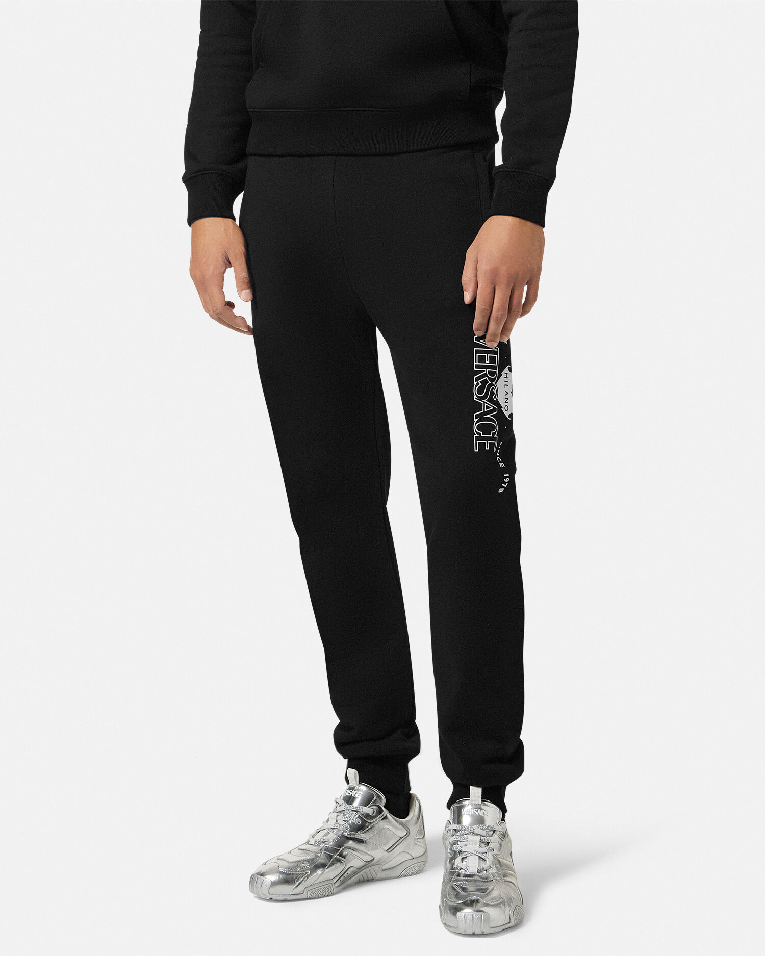 ヴェルサーチ スウェット パンツ バロック柄 VERSACE ロゴ Lサイズ VERSACE JEANS COUTURE ヴェルサーチ パンツ バロック柄 L