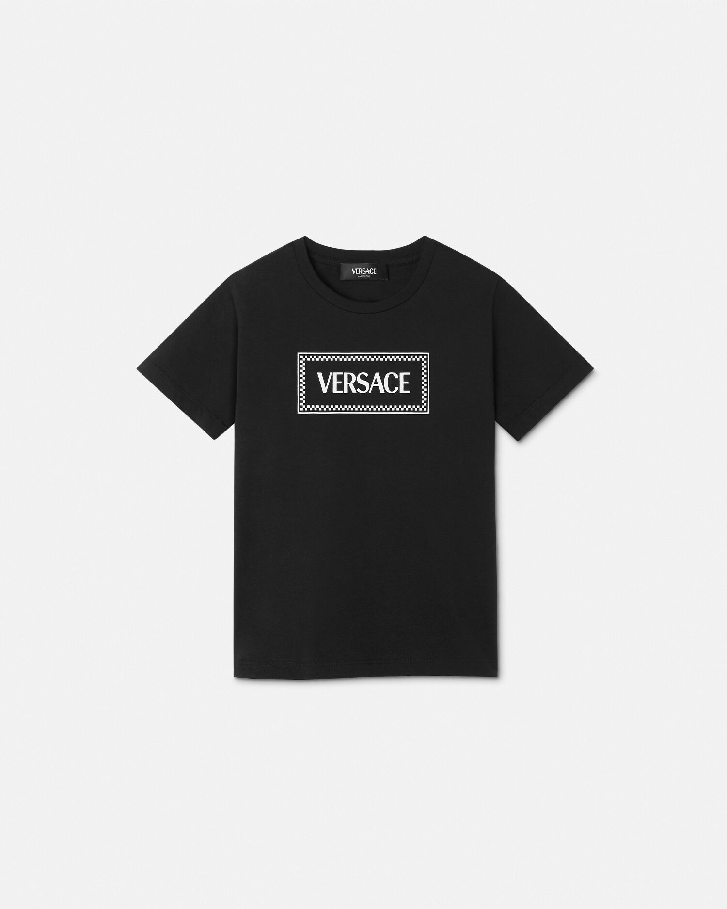 キッズ Tシャツ 90s ヴィンテージ ロゴ ブラック | VERSACE JP