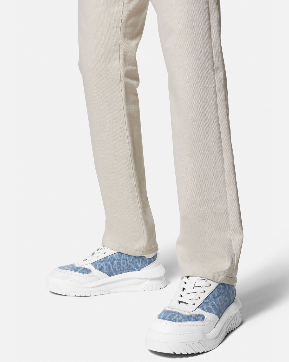 ベルサーチ メンズ スニーカー シューズ Trainers white