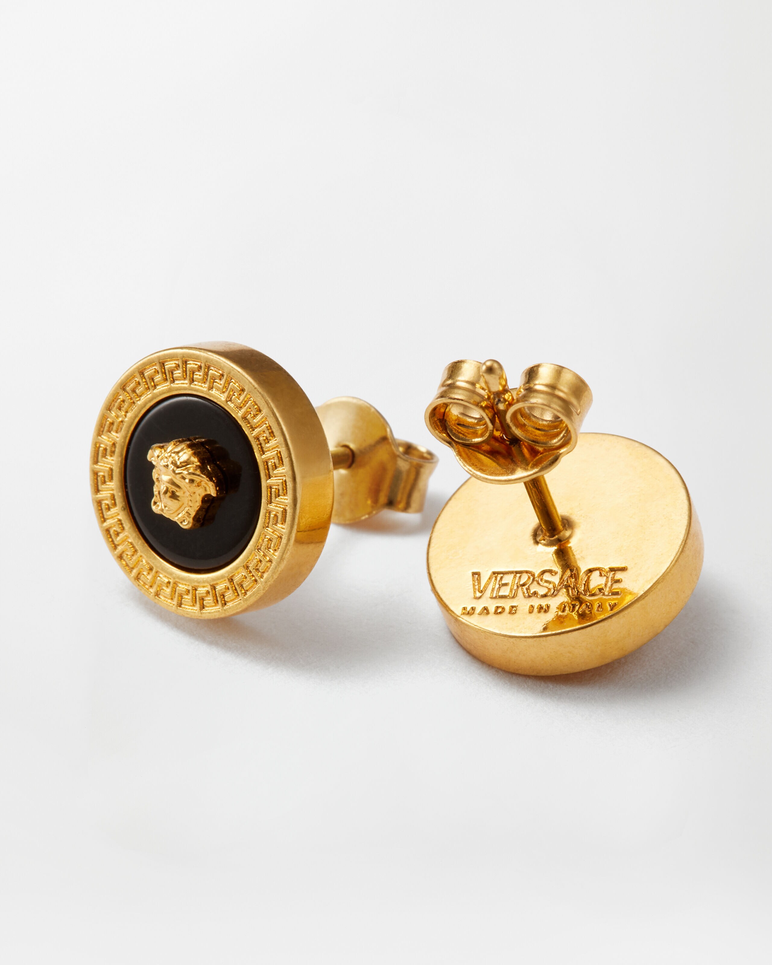 ヴェルサーチVERSACEエナメル メドゥーサ スタッド イヤリング片耳 VERSACE ゴールド エナメル メドゥーサ スタッド イヤリング 片耳用