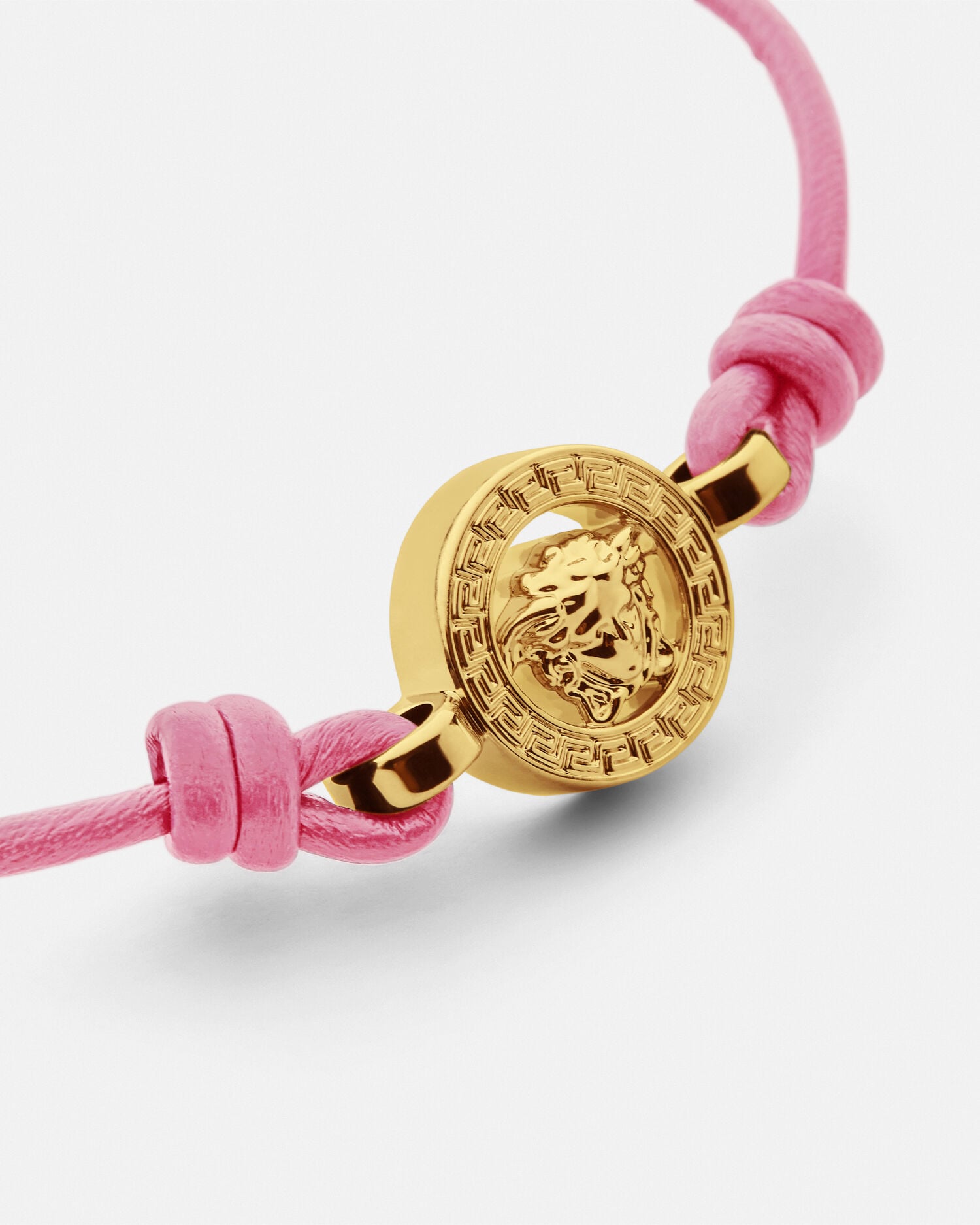 メドゥーサ '95 レザー ブレスレット ピンク | VERSACE JP