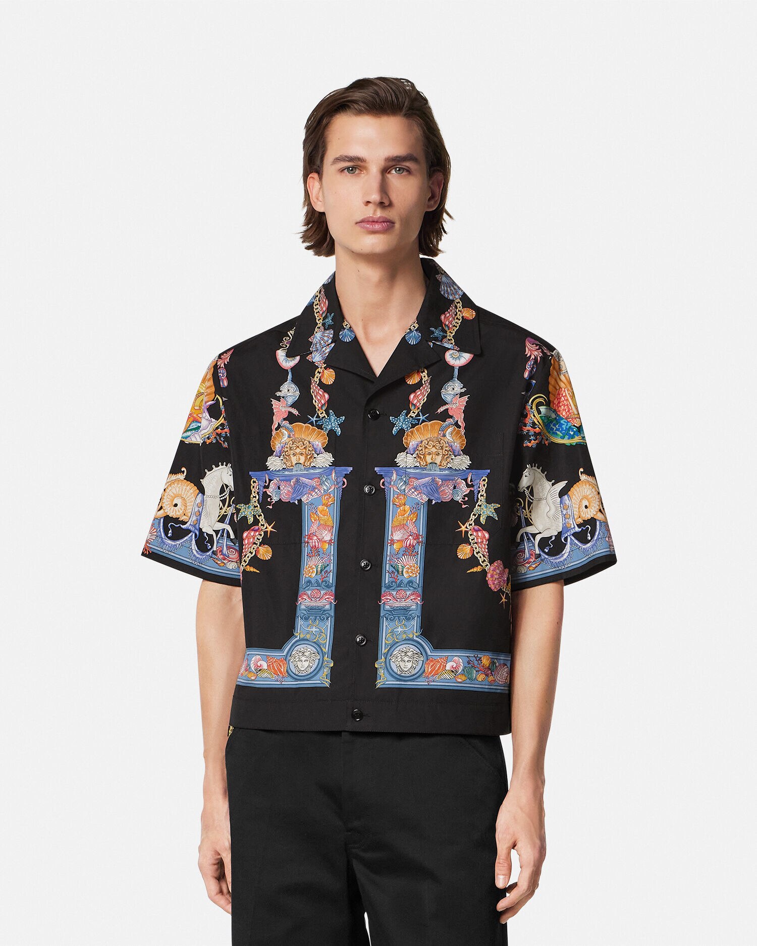 ボクシー シャツ コーラル シアター | VERSACE JP