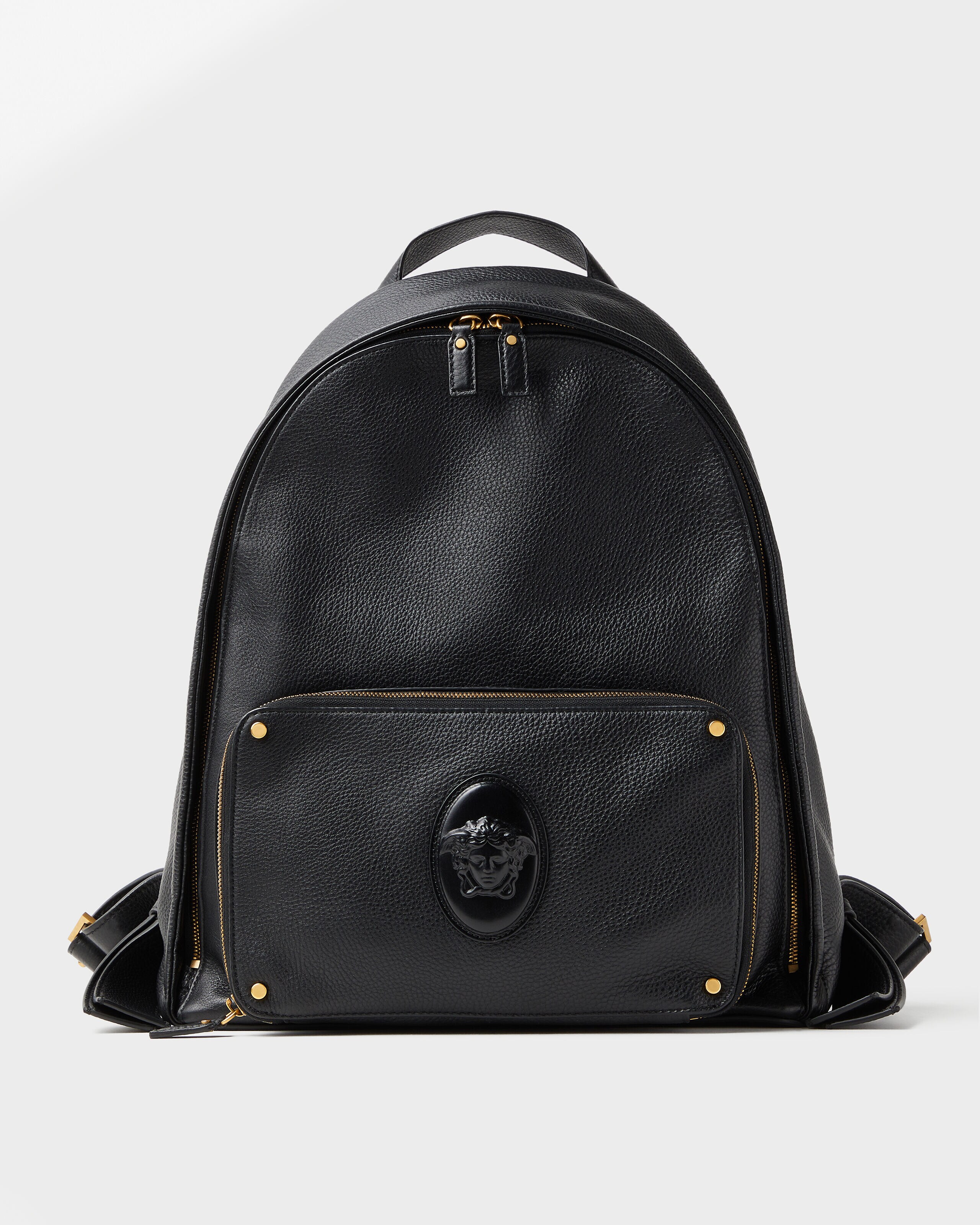 ルー レザー バックパック ブラック | VERSACE JP