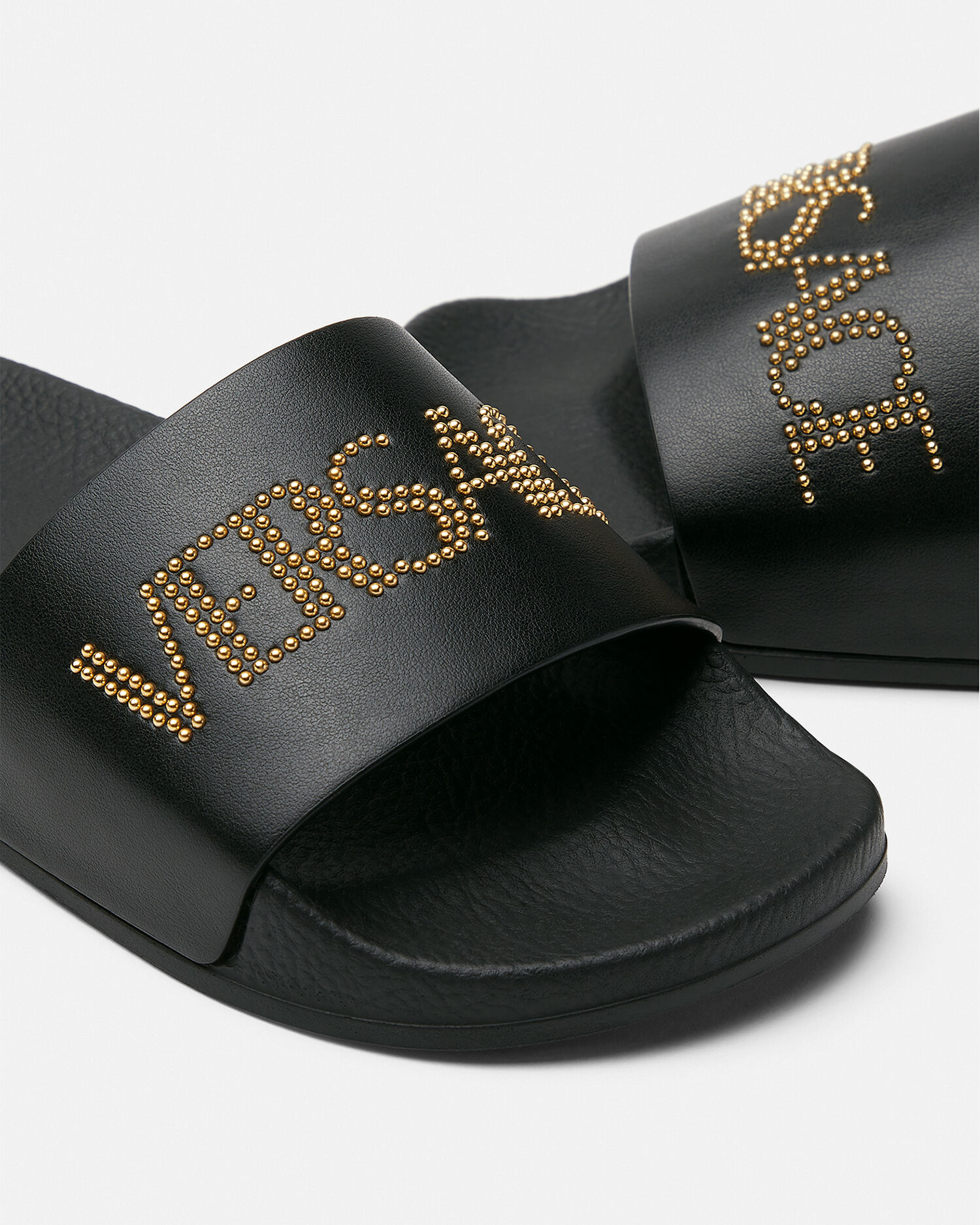 スタッド ヴェルサーチェ ロゴ キッズ スライダーサンダル