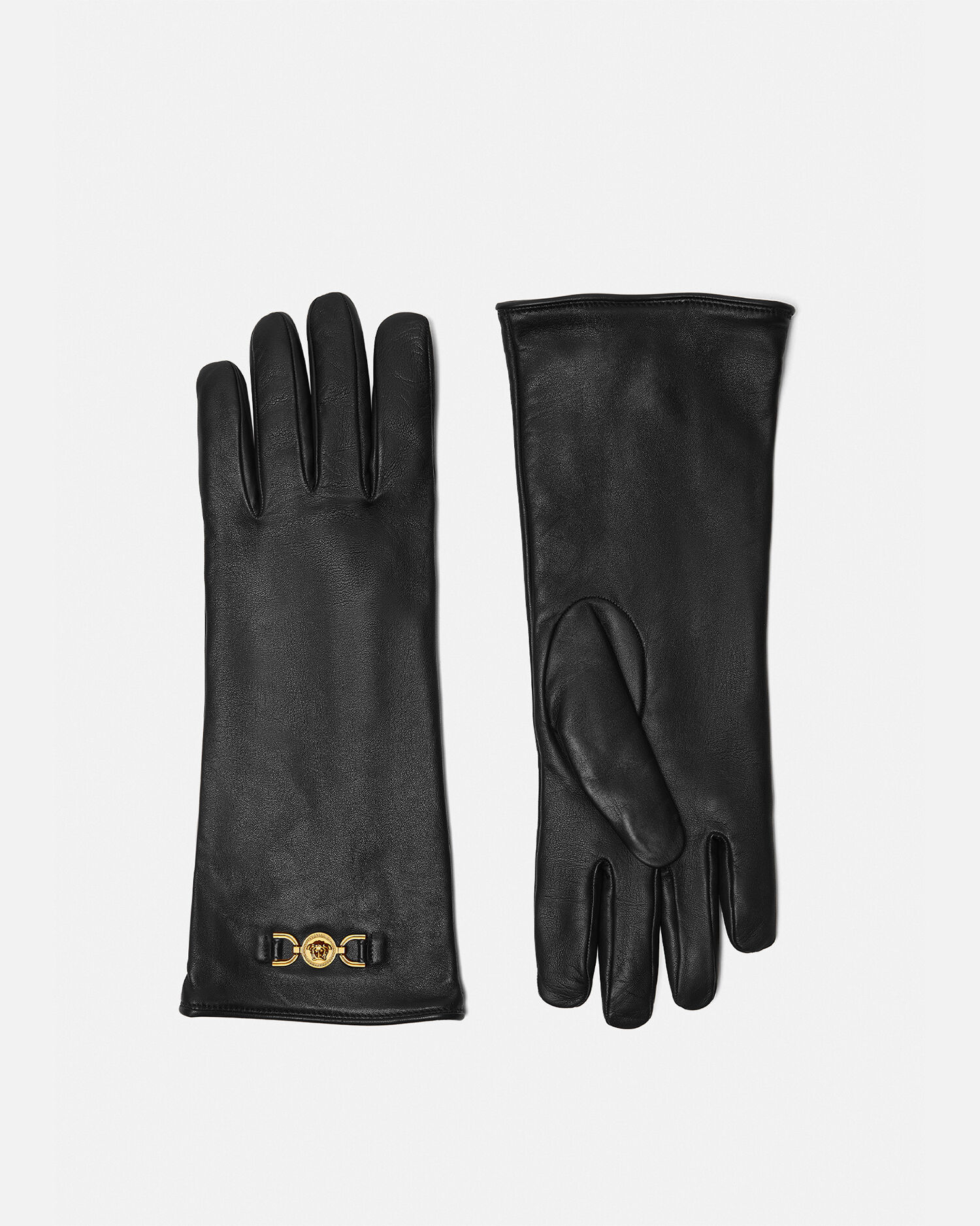 最新入荷 新品 ヴェルサーチ 封じ込む レディース 手袋 レザー ロング 小物