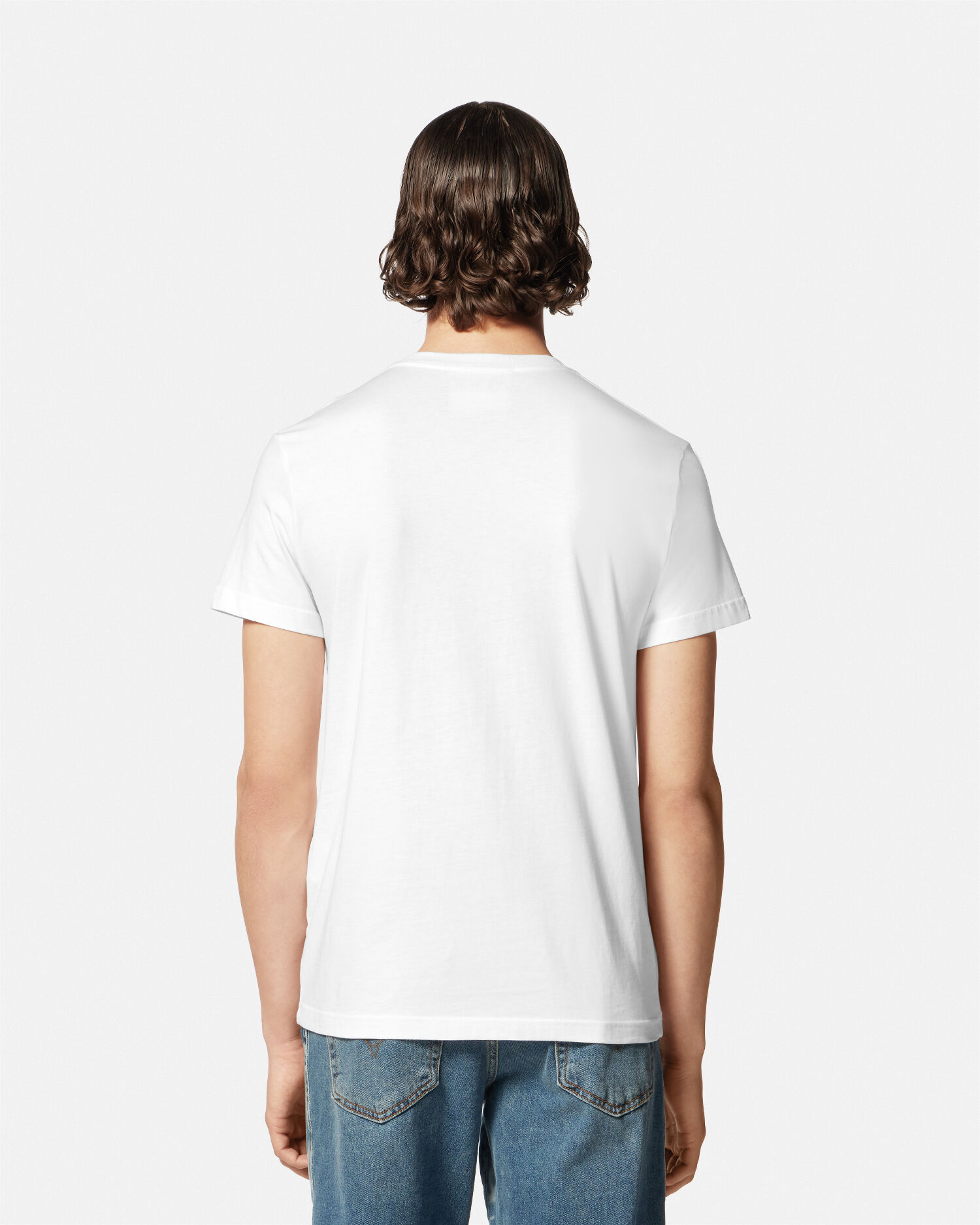 【送料&関税込】VERSACE ロゴプリント メンズ 白 Tシャツ ロゴ Tシャツ ホワイト,プリント | VERSACE JP