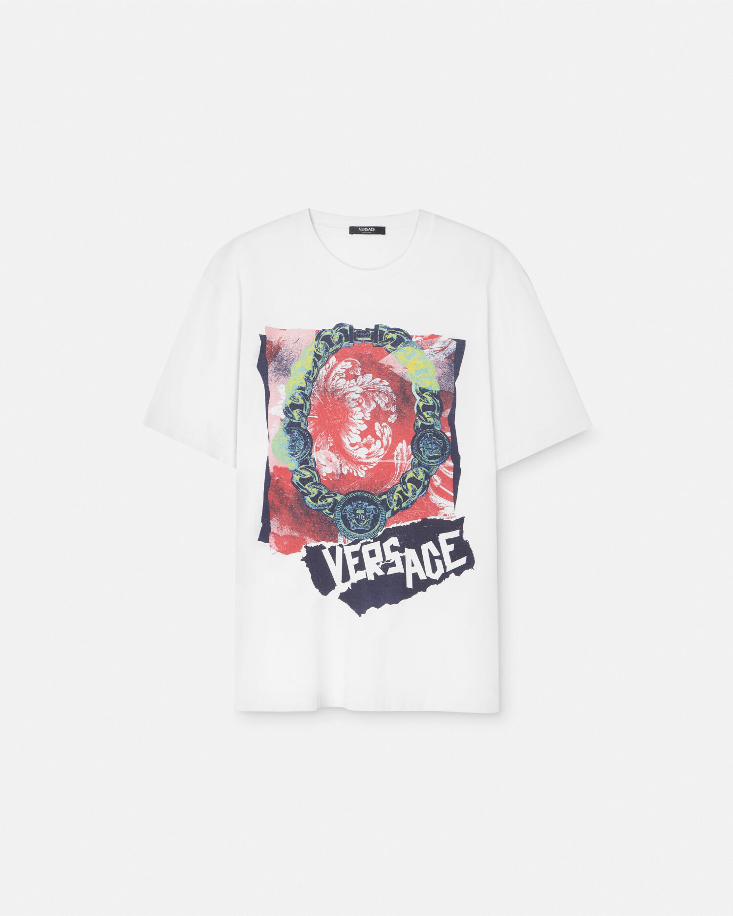 VERSACE 可愛いすぎるヴェルサーチTシャツハート白ティー