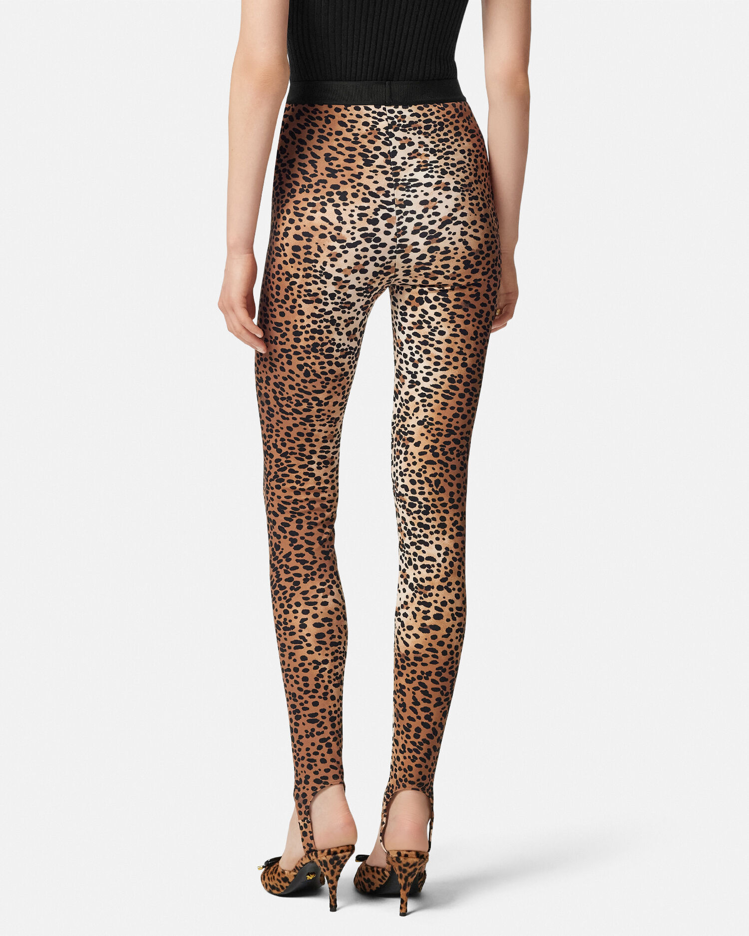 チ*コ様 VERSACE ヴェルサーチ レギンス タイツ パンツ 総柄　ボトムス VERSACE ヴェルサーチ レギンス タイツ パンツ 総柄 バロッコ