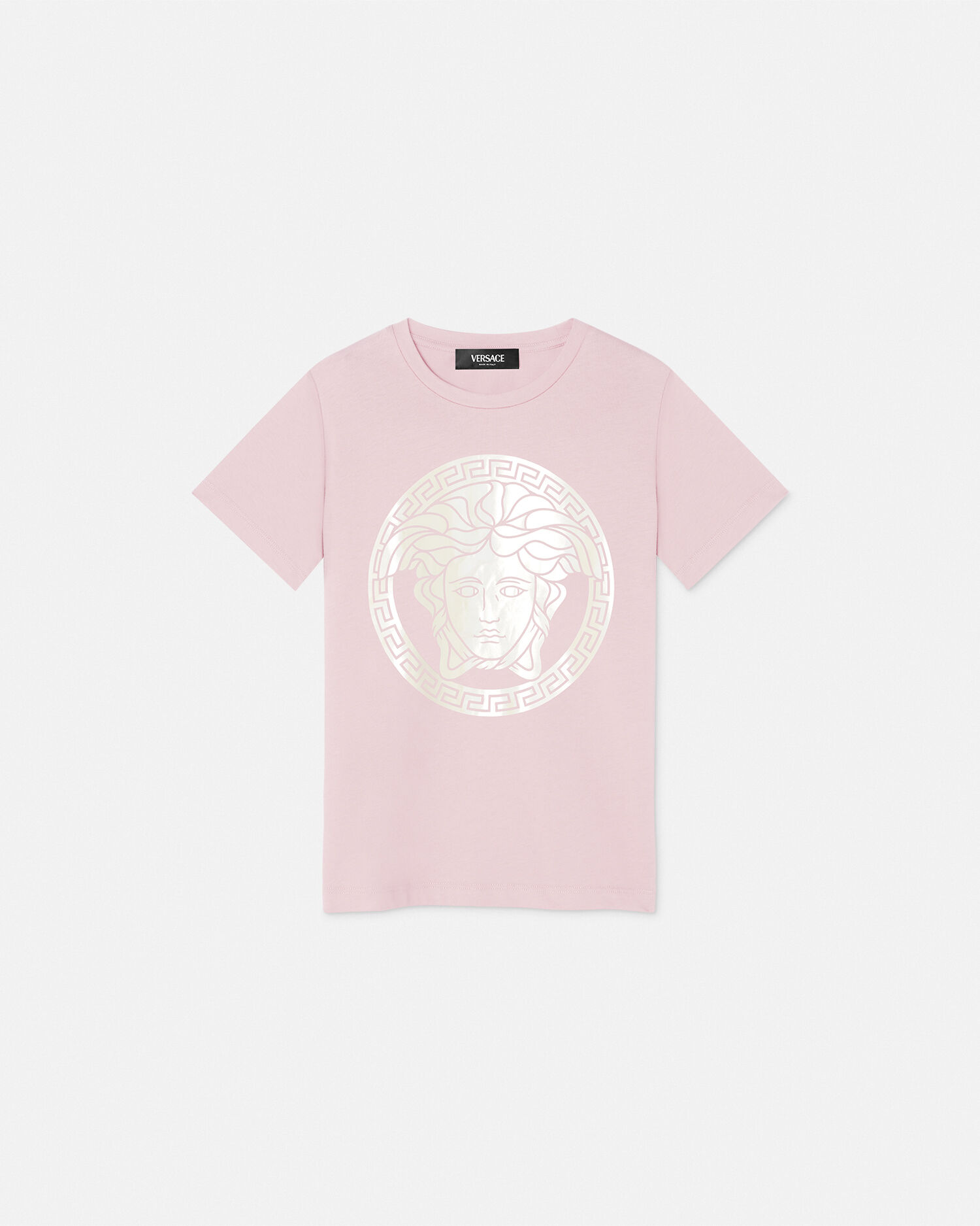 VERSACE ミラノ スタンプ クロップ Tシャツ ピンク VERSACE ミラノ スタンプ クロップ Tシャツ ピンク (VERSACE/T