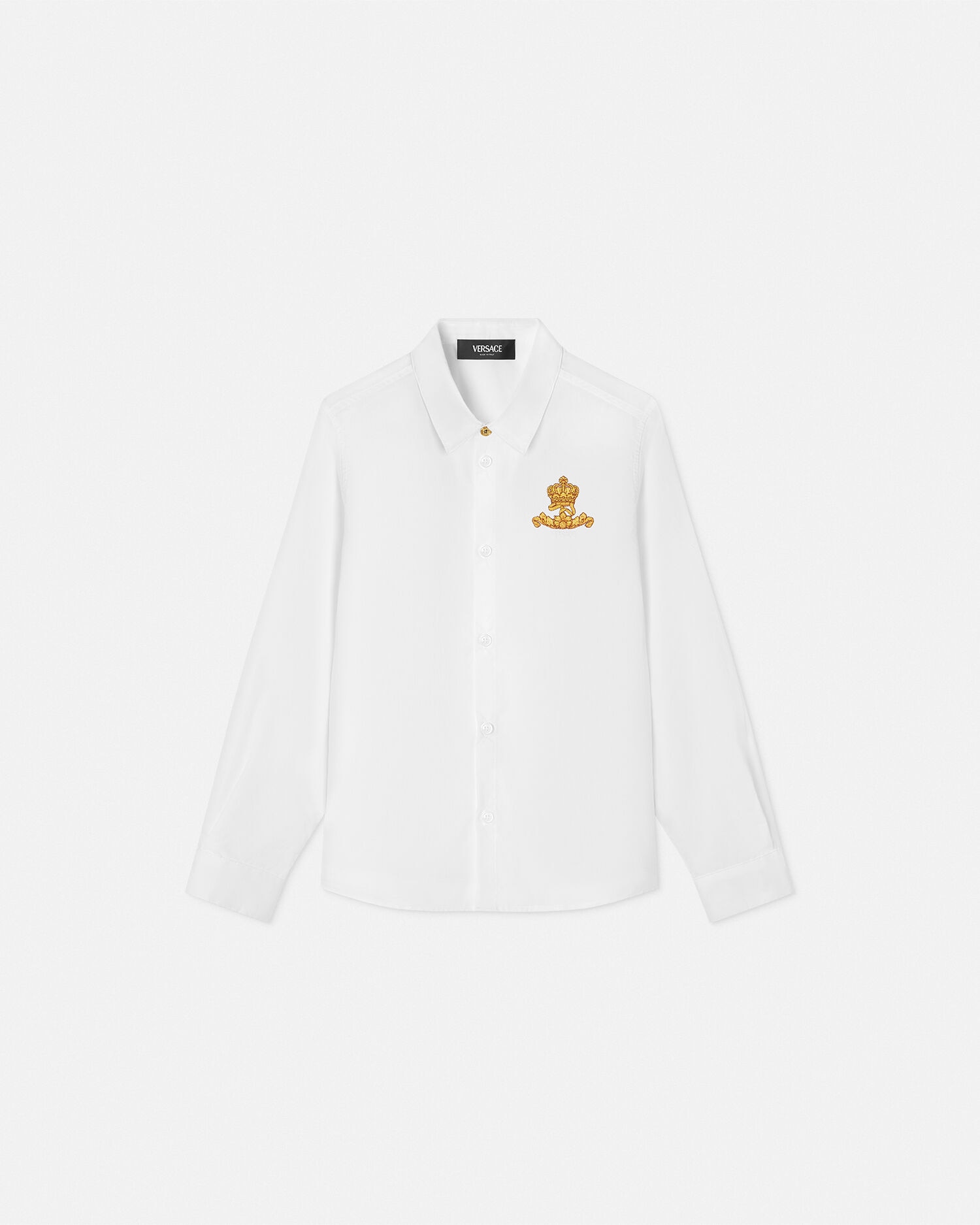 VERSACE ホワイト ジップアップ ポロシャツ 8083000140435_1.jpg?v=