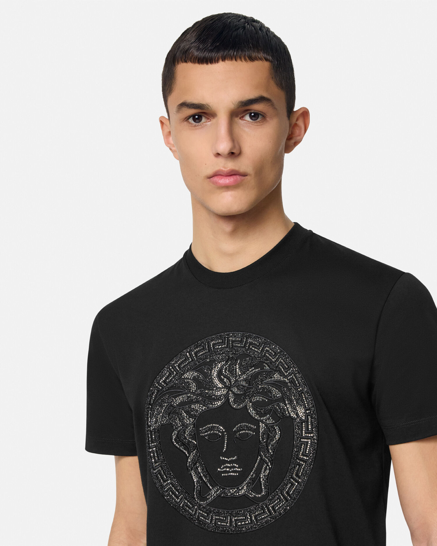  特価ブログのポータルサイト Tシャツ メドゥーサ クリスタル | JP VERSACE トップス