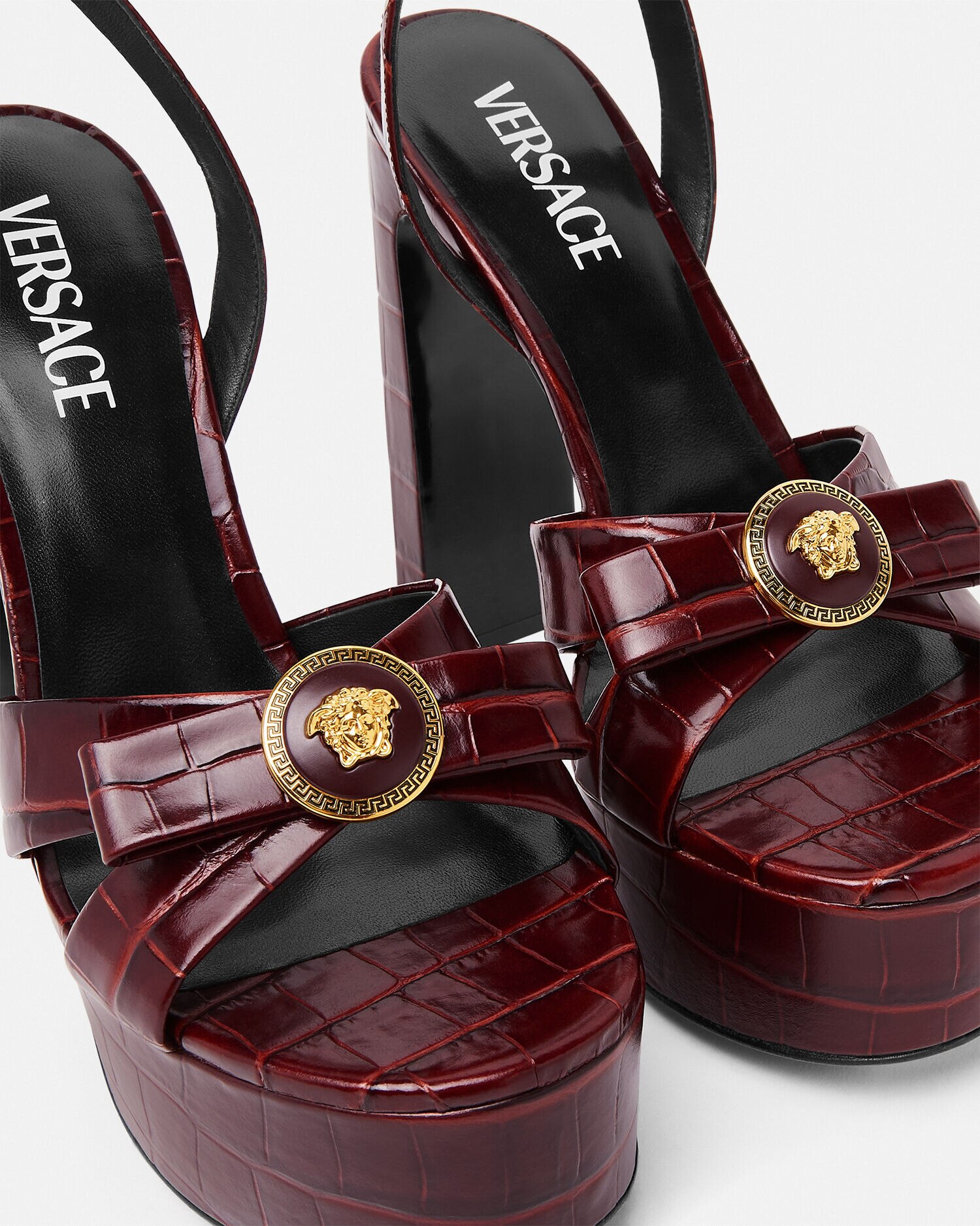関税送料込★VERSACE ジャンニリボンサンダル ジャンニ リボン サンダル 140 mm オレンジ | VERSACE JP