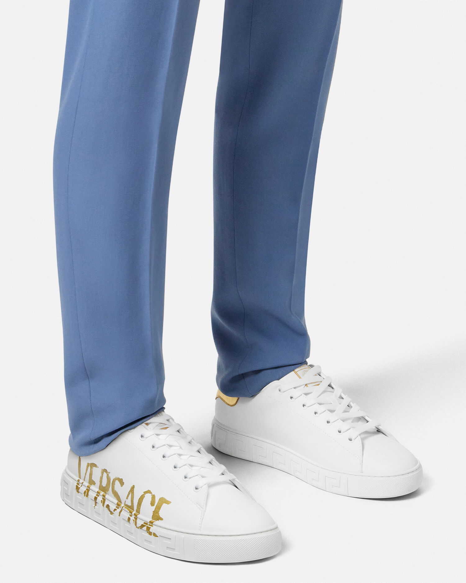 ヴェルサーチェ☆ロゴ グレカソール スニーカー ロゴ グレカ スニーカー | VERSACE JP