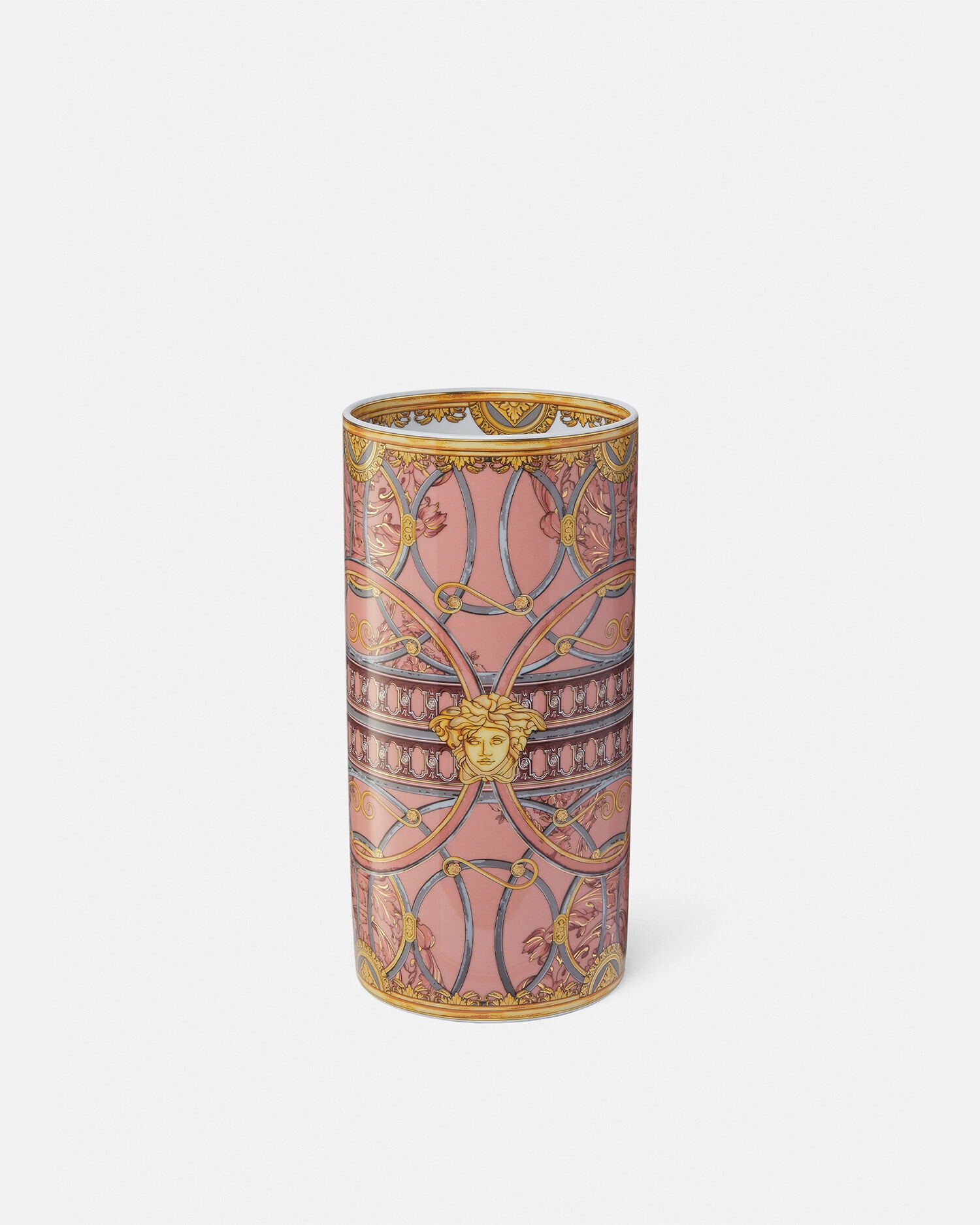 ベルサーチ花瓶、壺 ラ スカラ デル パラッツォ ローザ 花瓶 24 cm ピンク | VERSACE JP