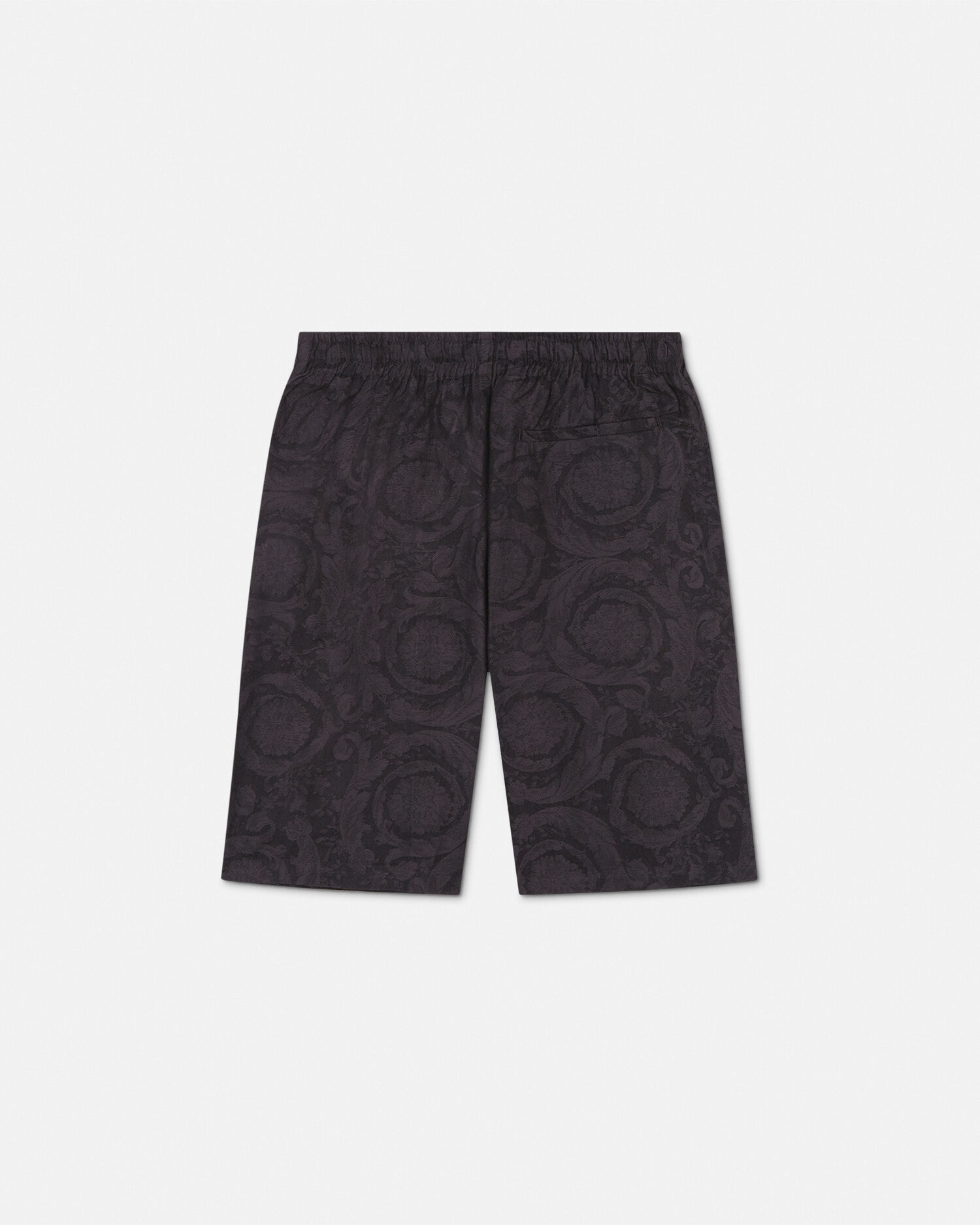 希少【VERSACE】Baroccoシャンブレージャカードショートパンツ ジャカード シャンブレー ショートパンツ バロッコ ブラック