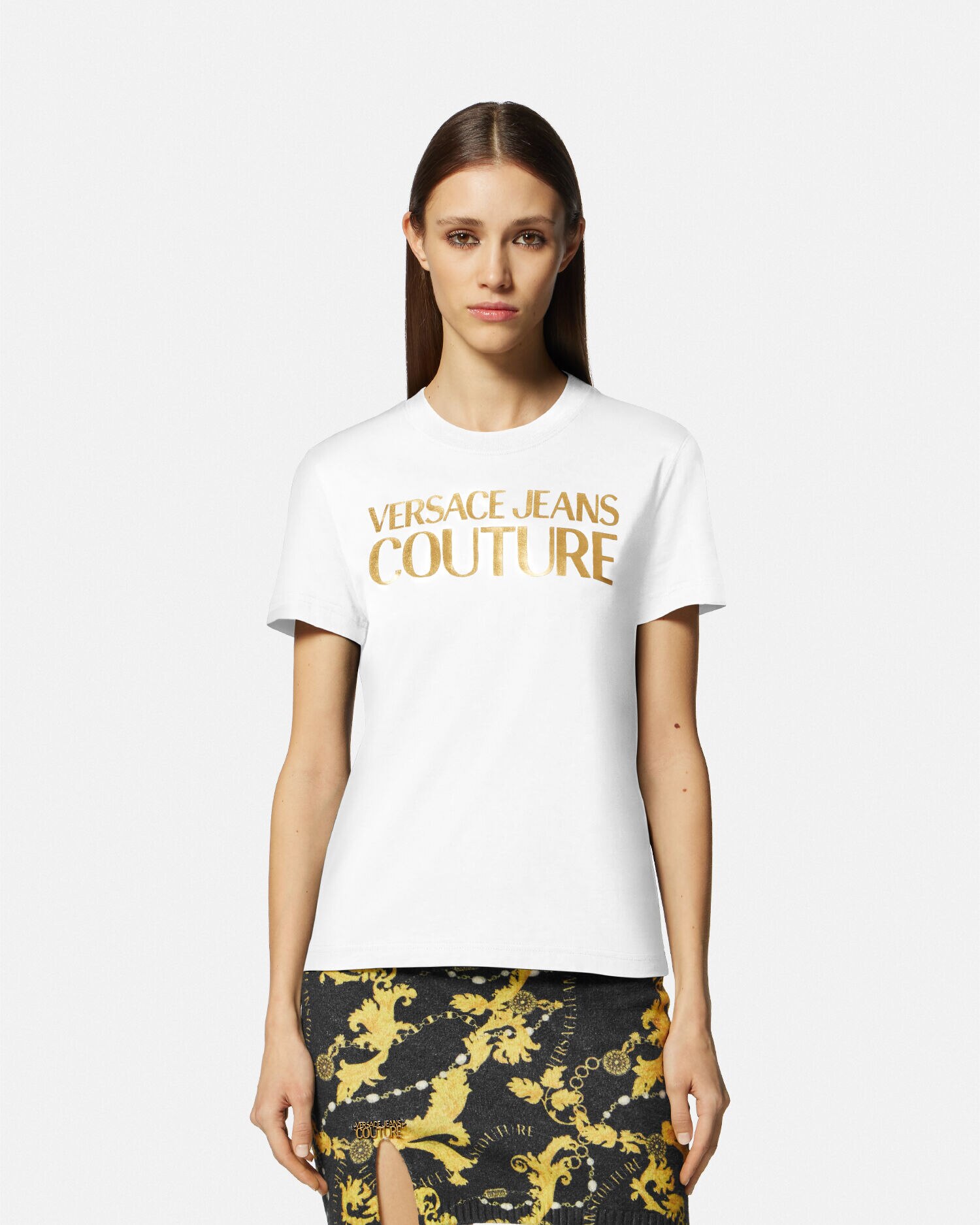ロゴ T シャツ ホワイト,プリント | VERSACE JP