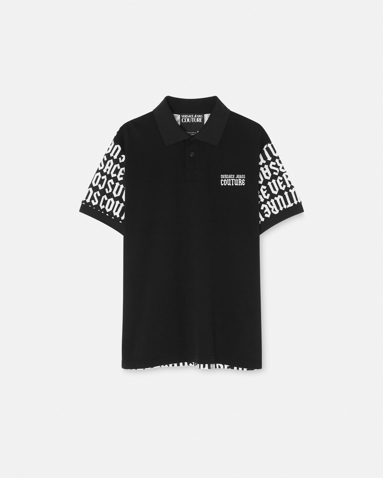 レギュラーフィット ポロ シャツ ロゴマニア | VERSACE JP