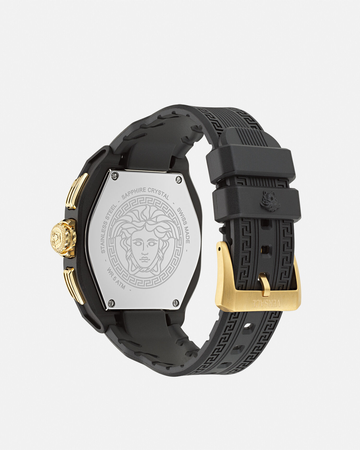 VERSACE クロノグラフ 手巻き時計 ブラック クロノ ウォッチ ヴェルサーチェ レアル アクティブ ブラック | VERSACE JP